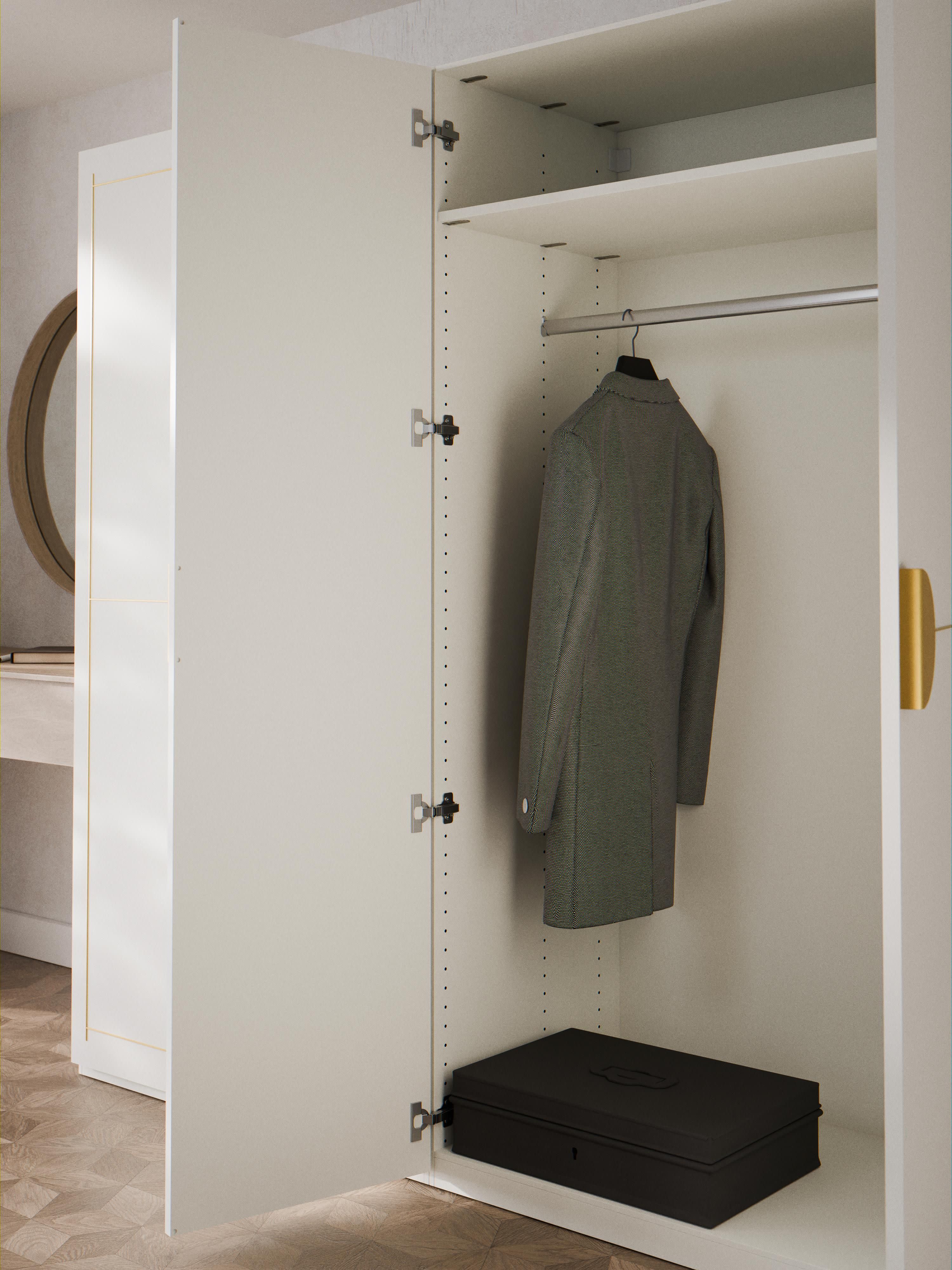 Denise Modular Hinged Door Wardrobe, 200 cm Wide, in various sizes