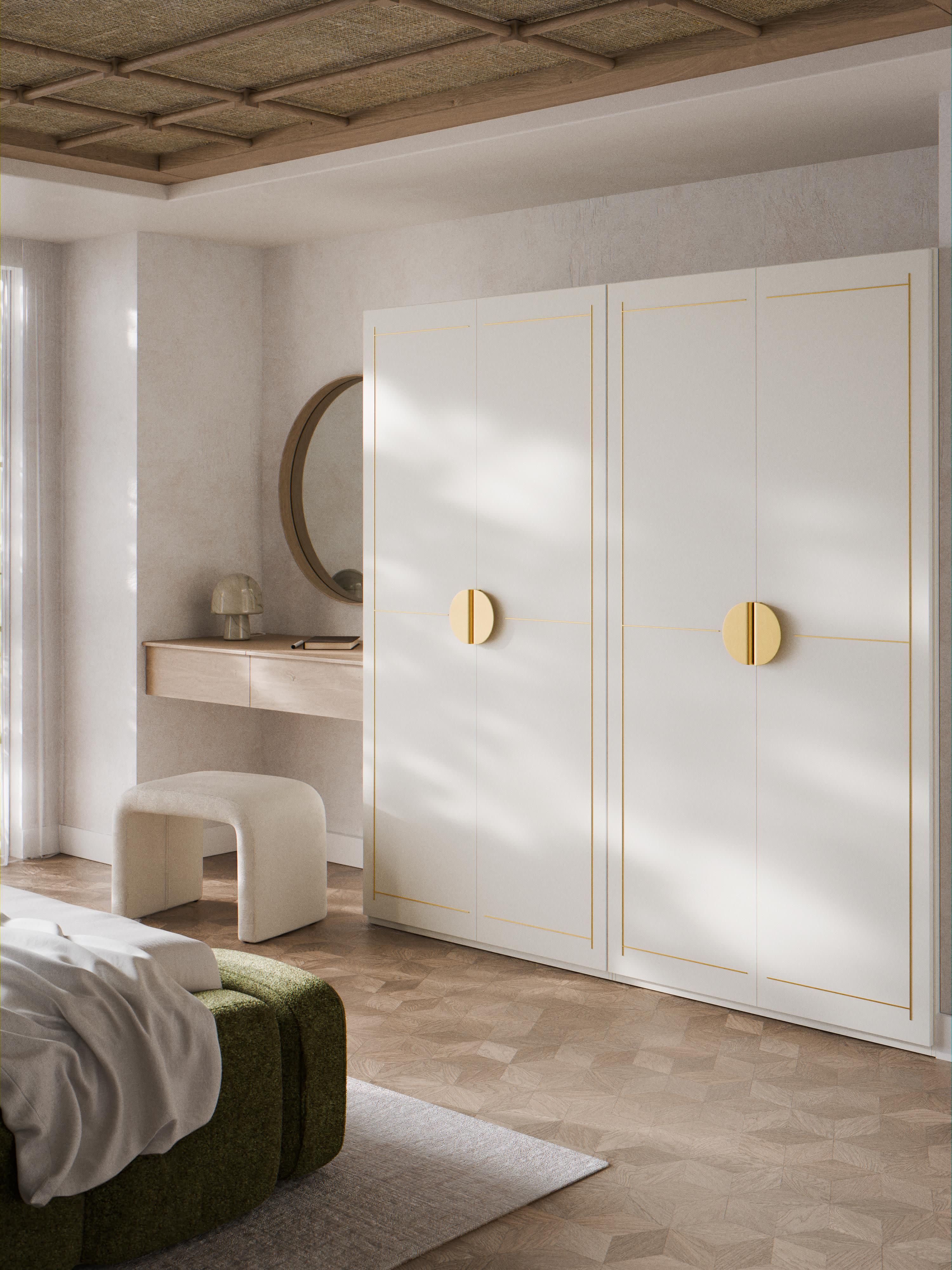 Denise Modular Hinged Door Wardrobe, 200 cm Wide, in various sizes