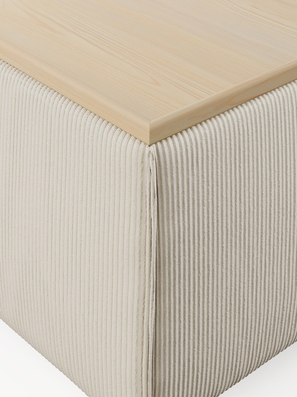 Lennon Corduroy Ottoman with Storage