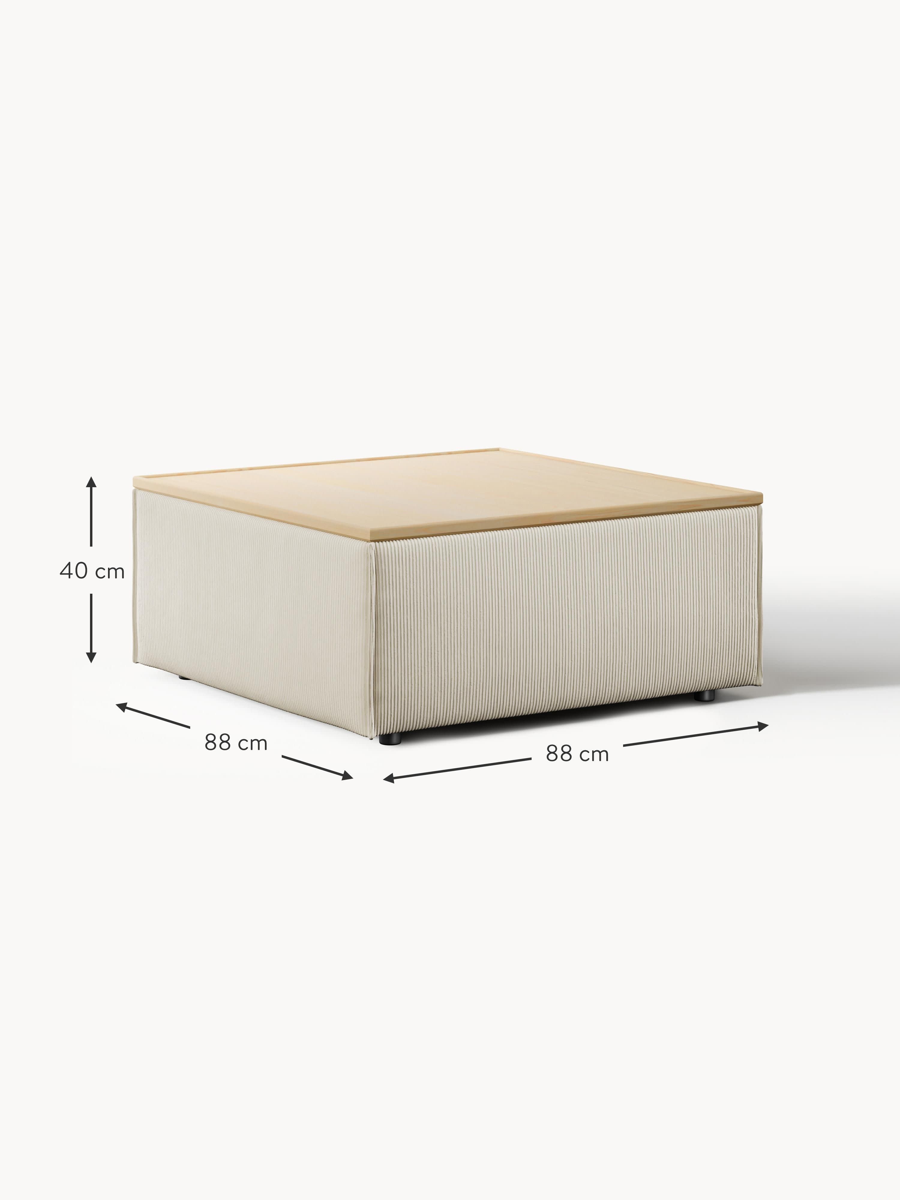 Lennon Corduroy Ottoman with Storage