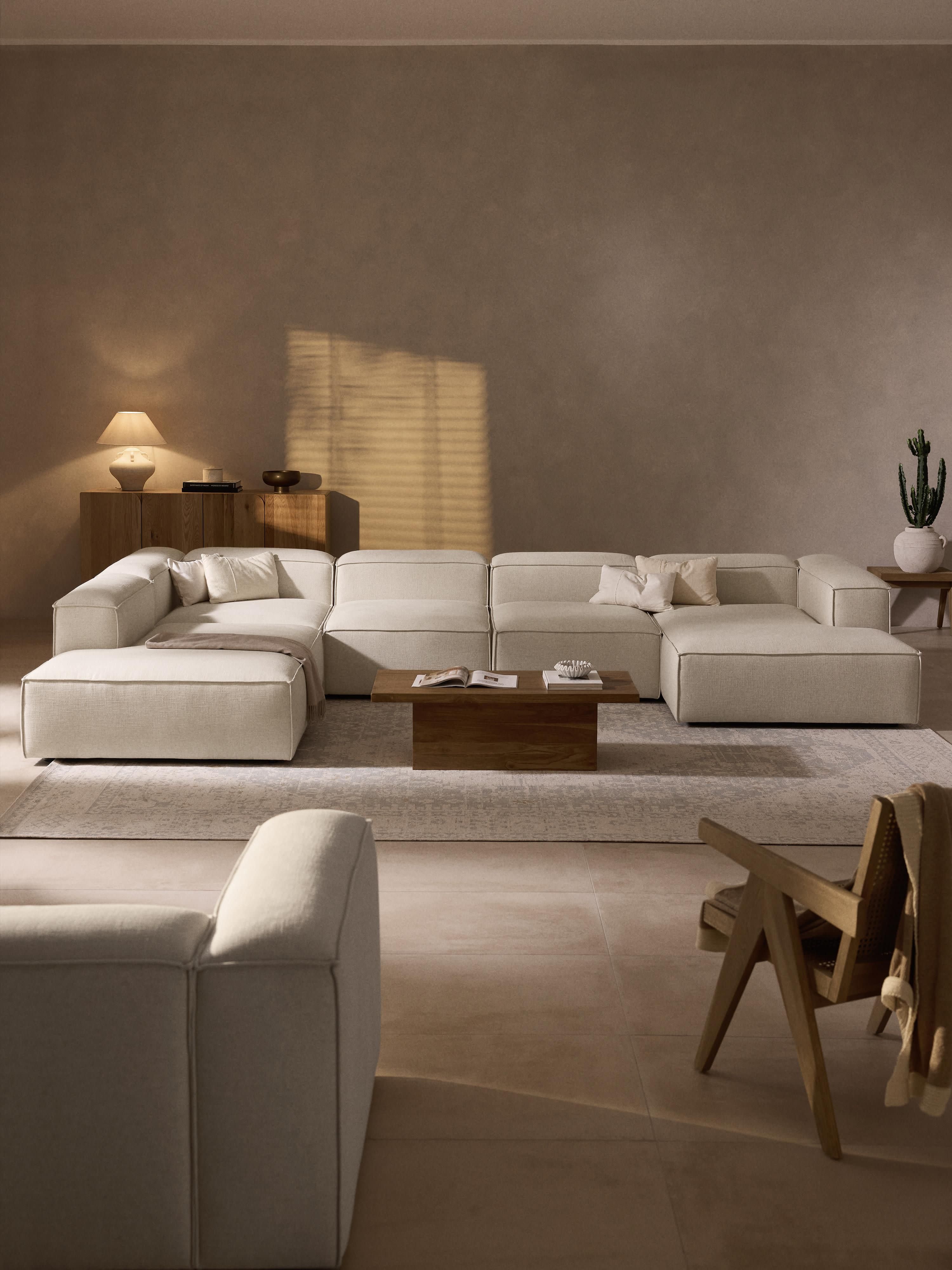 Lennon XL Linen Blend Modular Sofa