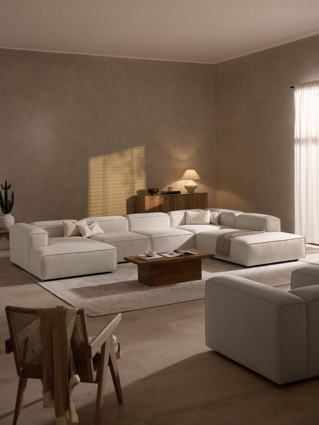 Lennon XL Linen Blend Modular Sofa