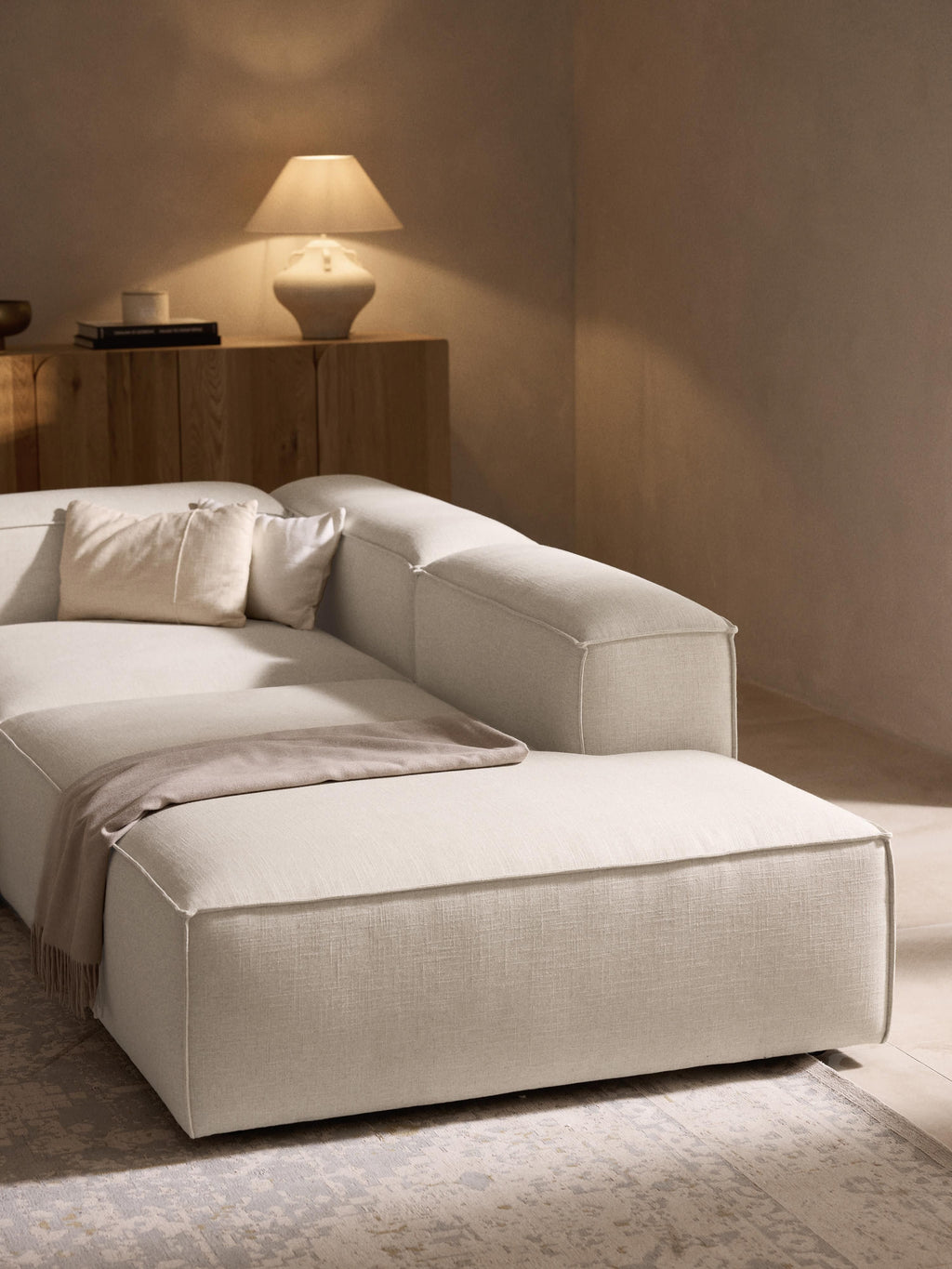 Lennon XL Linen Blend Modular Sofa