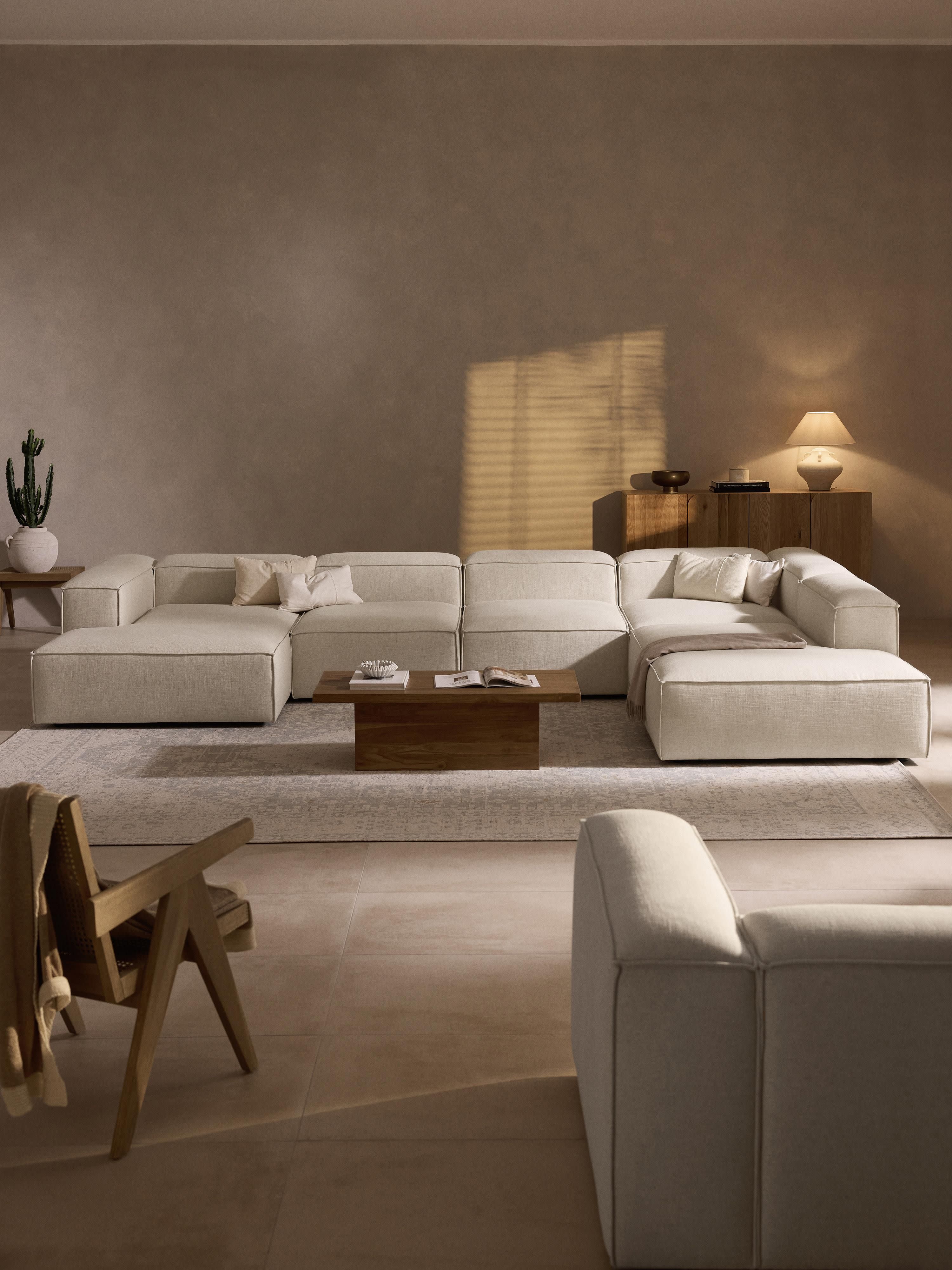 Lennon XL Linen Blend Modular Sofa