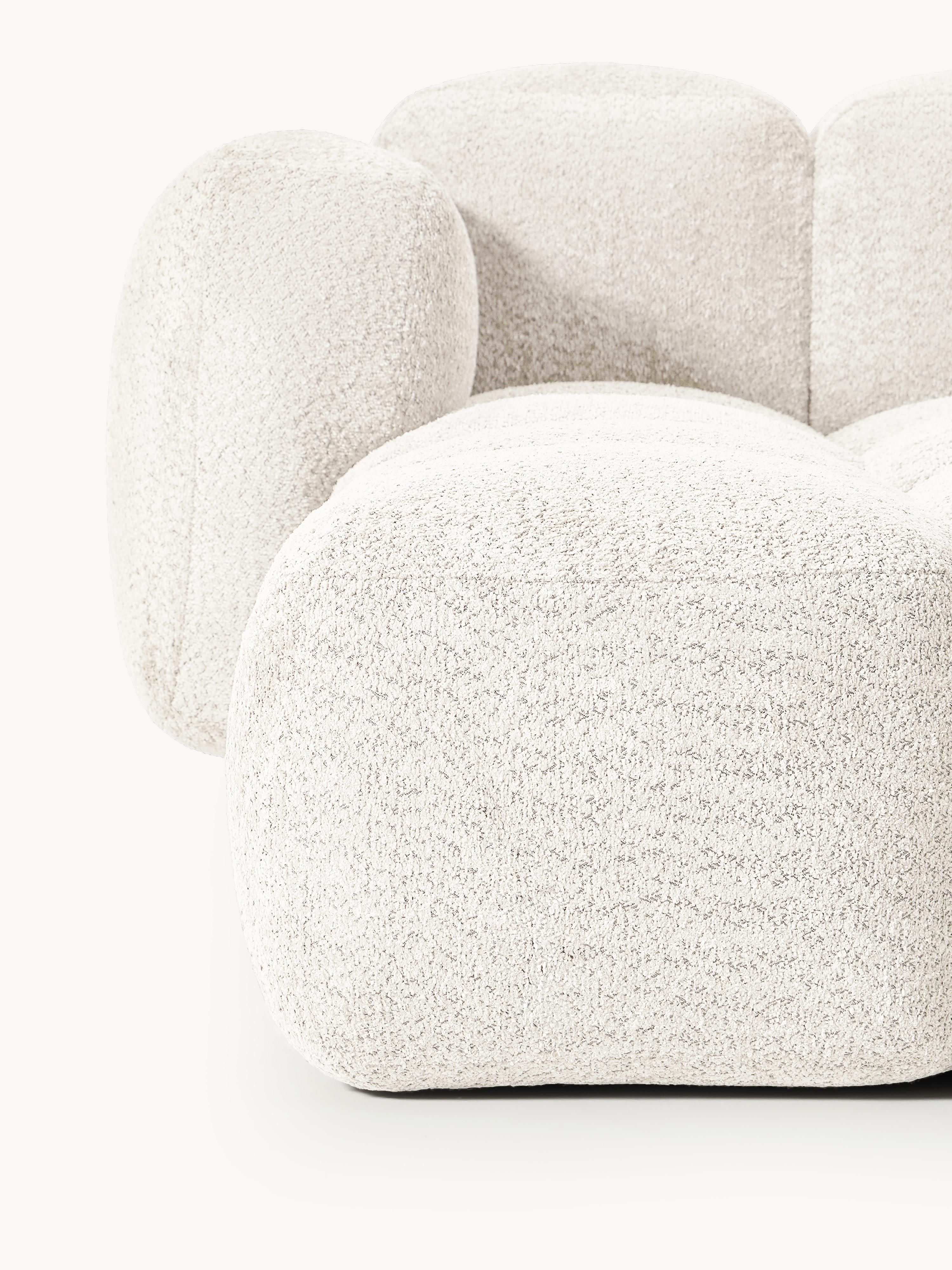 Tayla Modular Teddy-Bouclé Sofa (4-seater) with Ottoman (left/right)