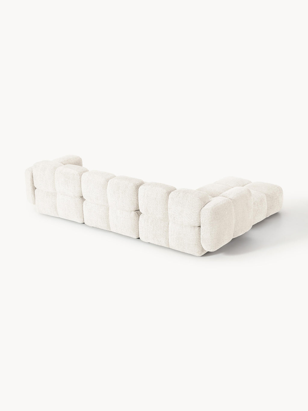 Tayla Modular Teddy-Bouclé Sofa (4-seater) with Ottoman (left/right)