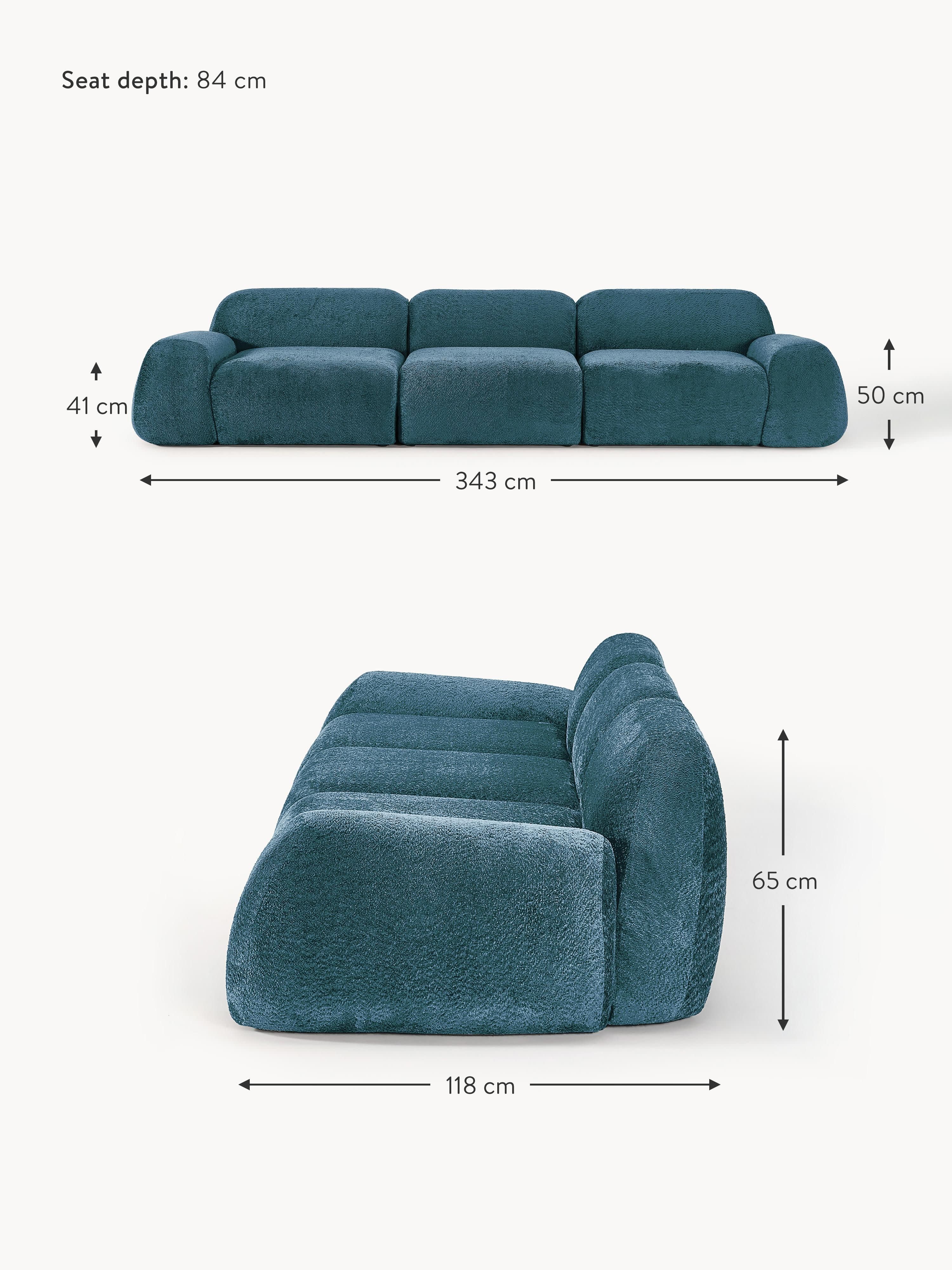 Wolke Modular Teddy Bouclé Sofa (4-seater)