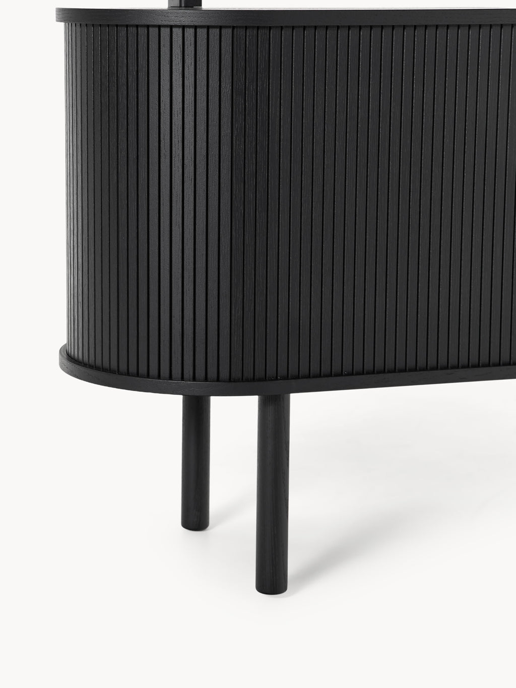 Calary Large Shelving Unit with Fluted Front