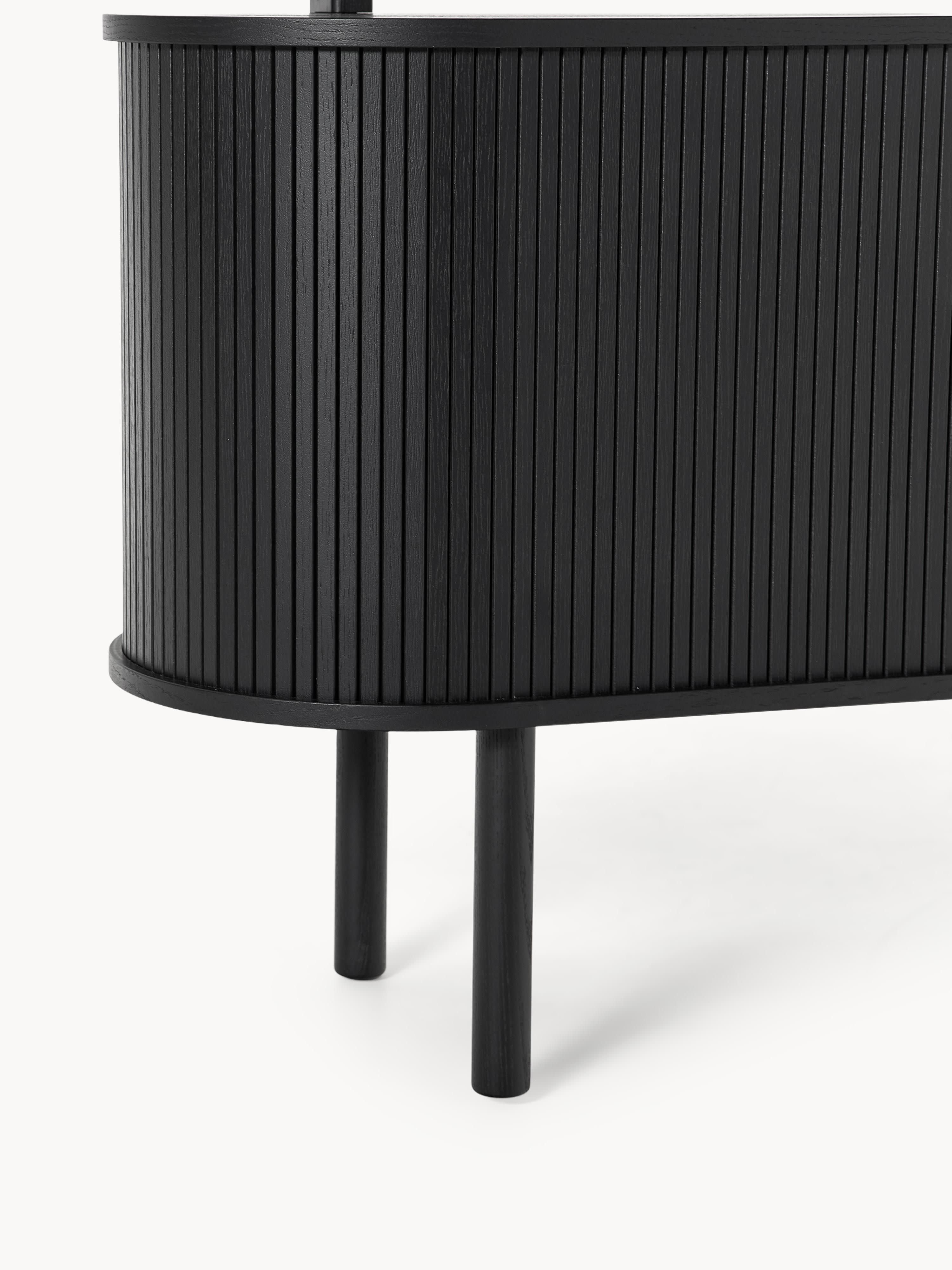 Calary Large Shelving Unit with Fluted Front