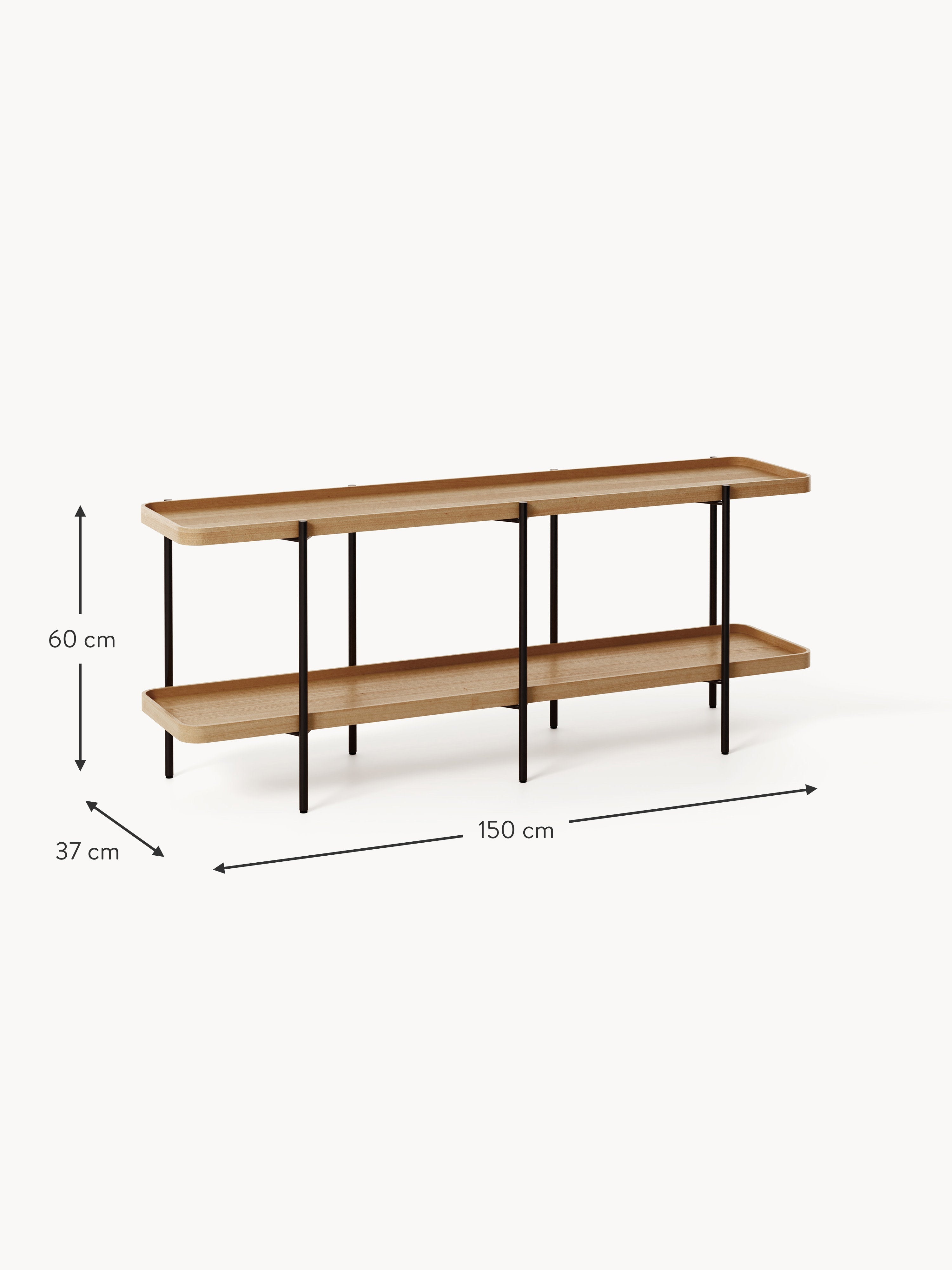 Renee Low Wooden Shelving Unit