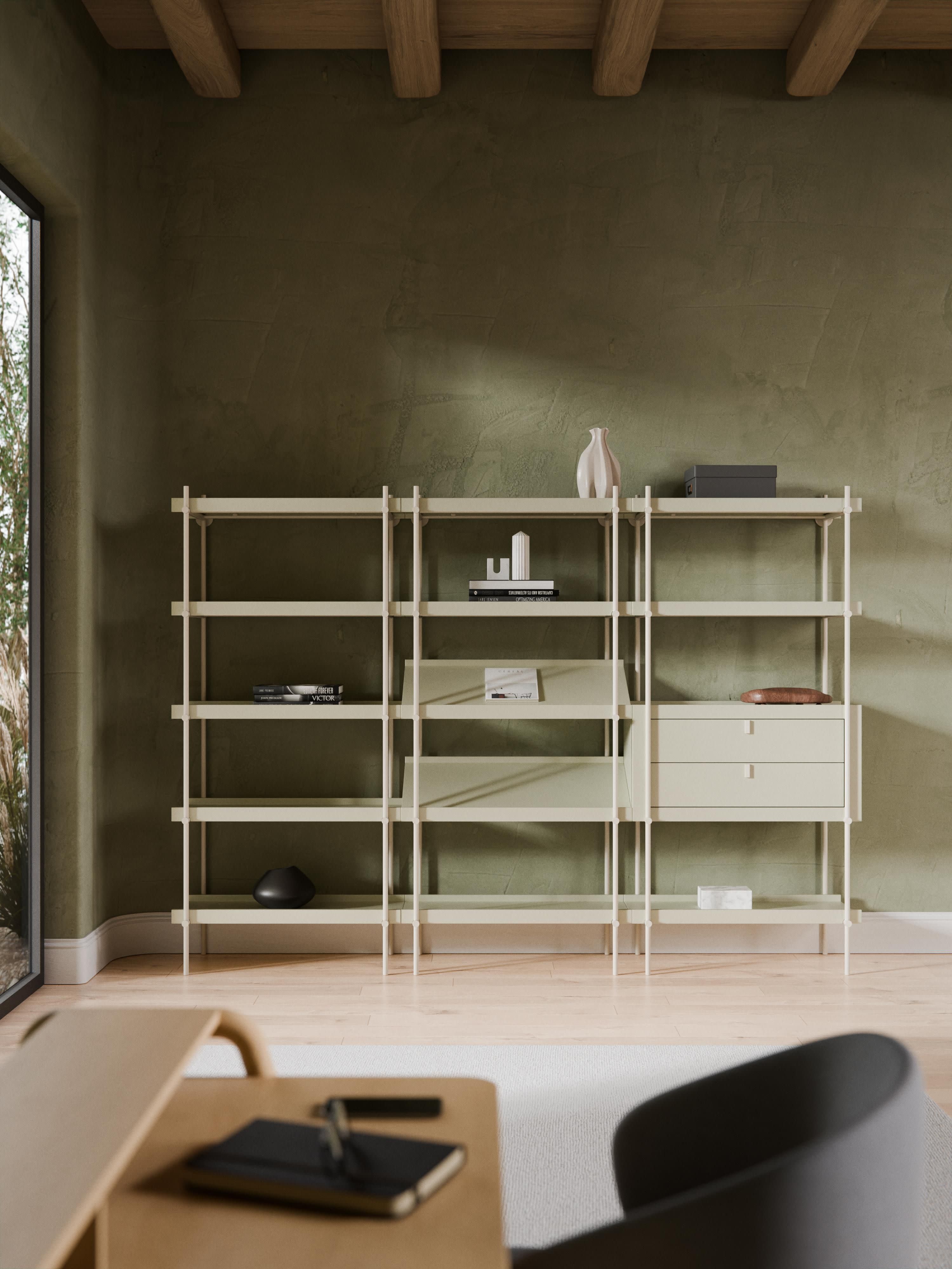 Rio Tall Shelving Unit with Slanted Shelves