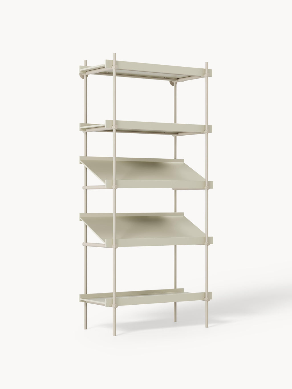 Gallery image 1 - Tall Shelving Unit Rio with Slanted Shelves