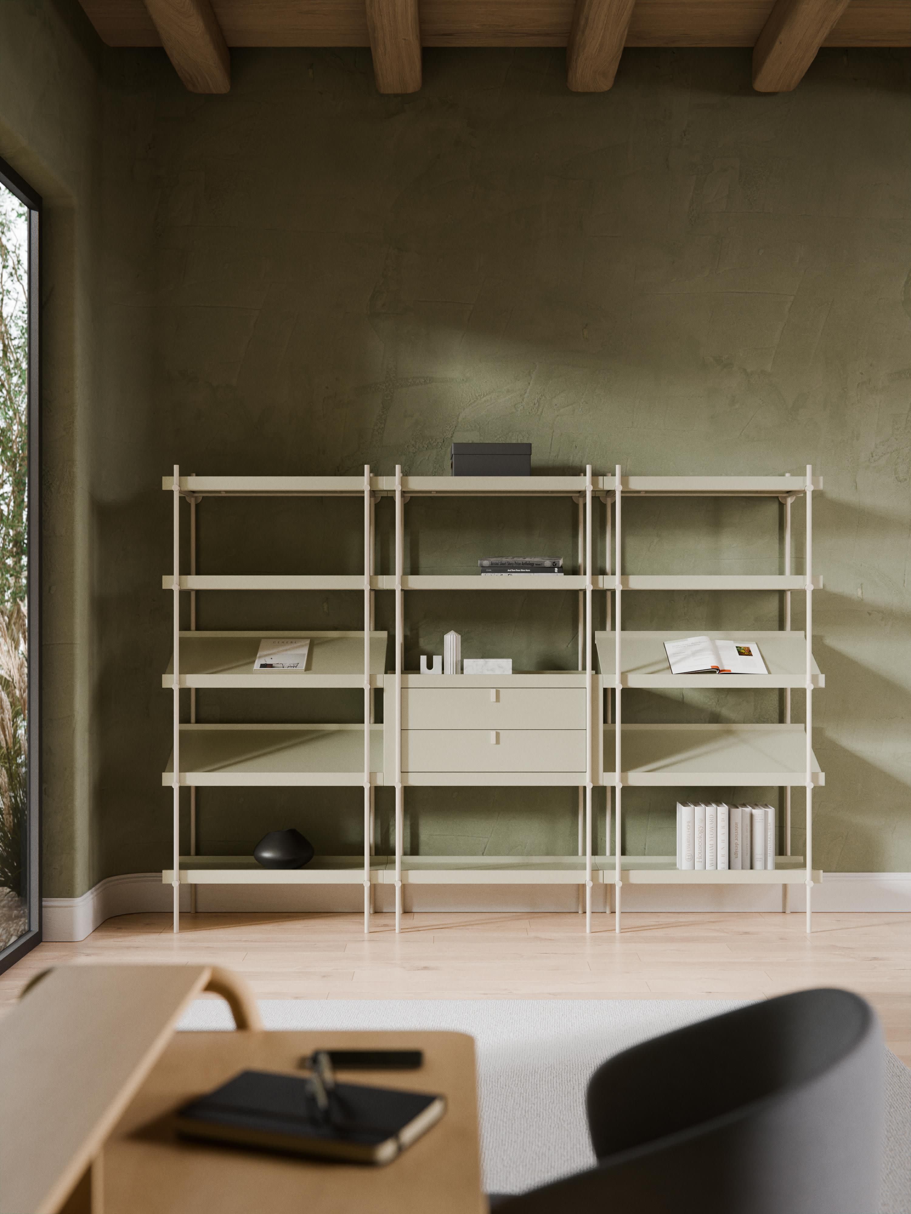 Rio Tall Shelving Unit with Slanted Shelves