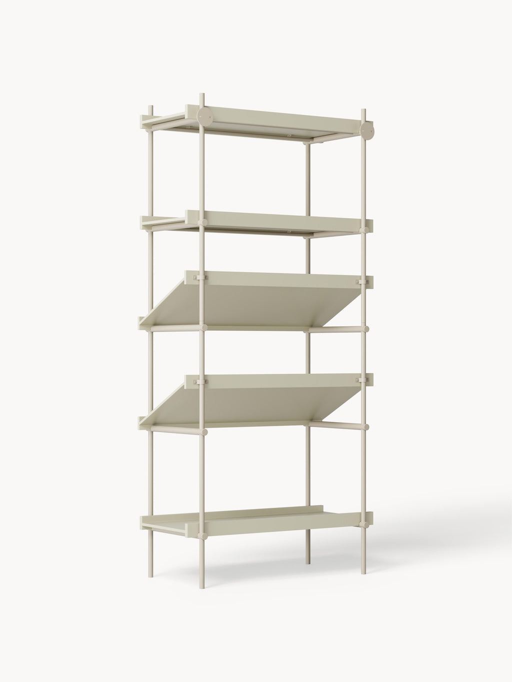 Rio Tall Shelving Unit with Slanted Shelves