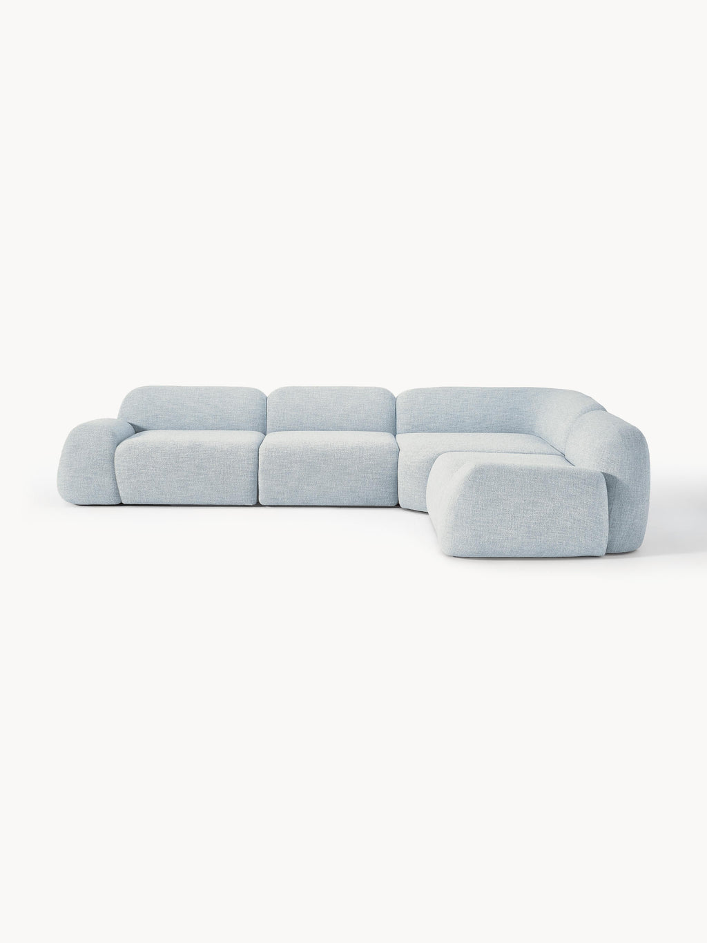 Gallery image 1 - Modular Bouclé Corner Sofa Wolke (4-seater)