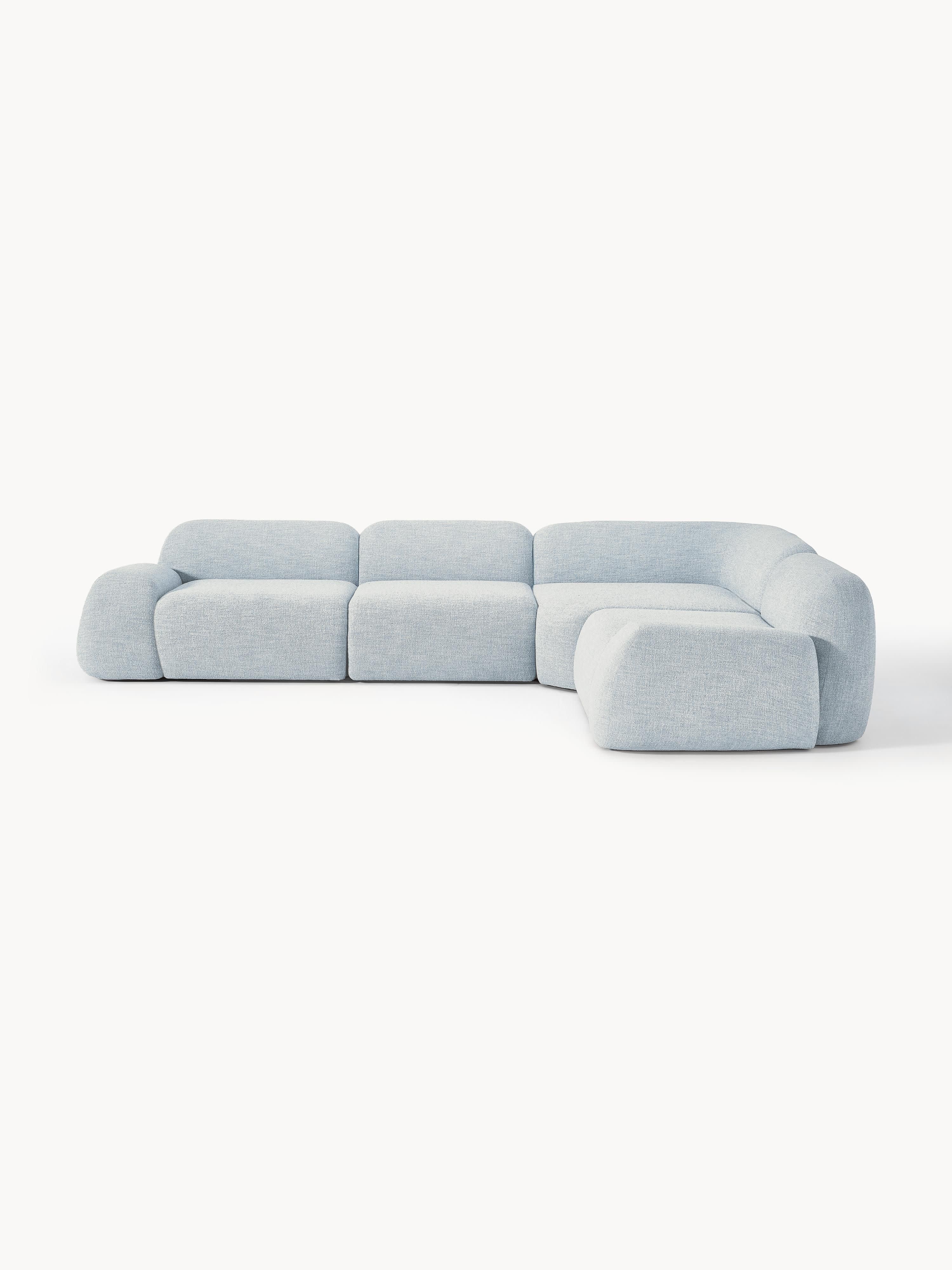 Gallery image 1 - Modular Bouclé Corner Sofa Wolke (4-seater)