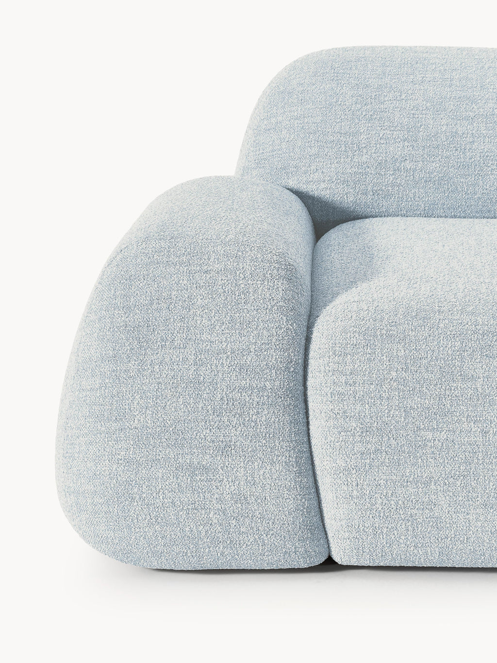 Wolke Modular Bouclé Corner Sofa (4-seater)