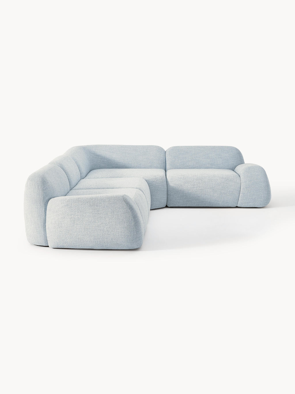 Wolke Modular Bouclé Corner Sofa (4-seater)