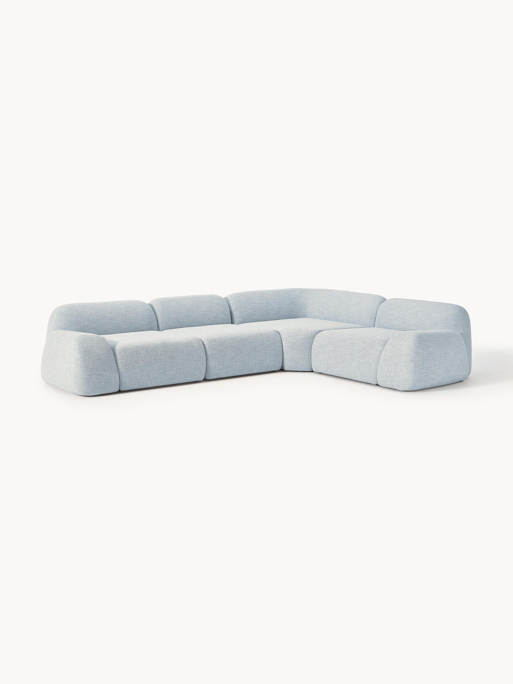 Wolke Modular Bouclé Corner Sofa (4-seater)