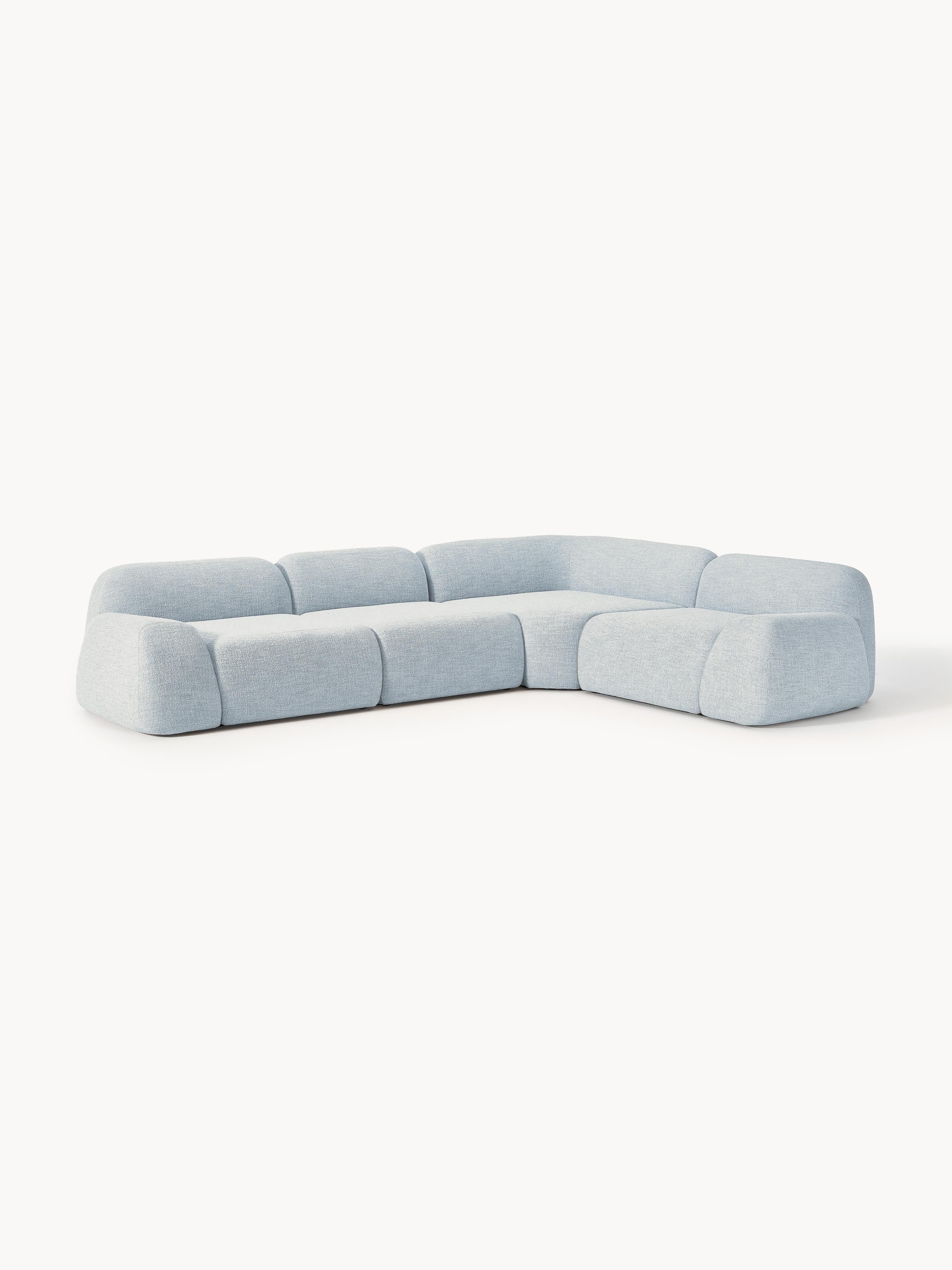 Wolke Modular Bouclé Corner Sofa (4-seater)