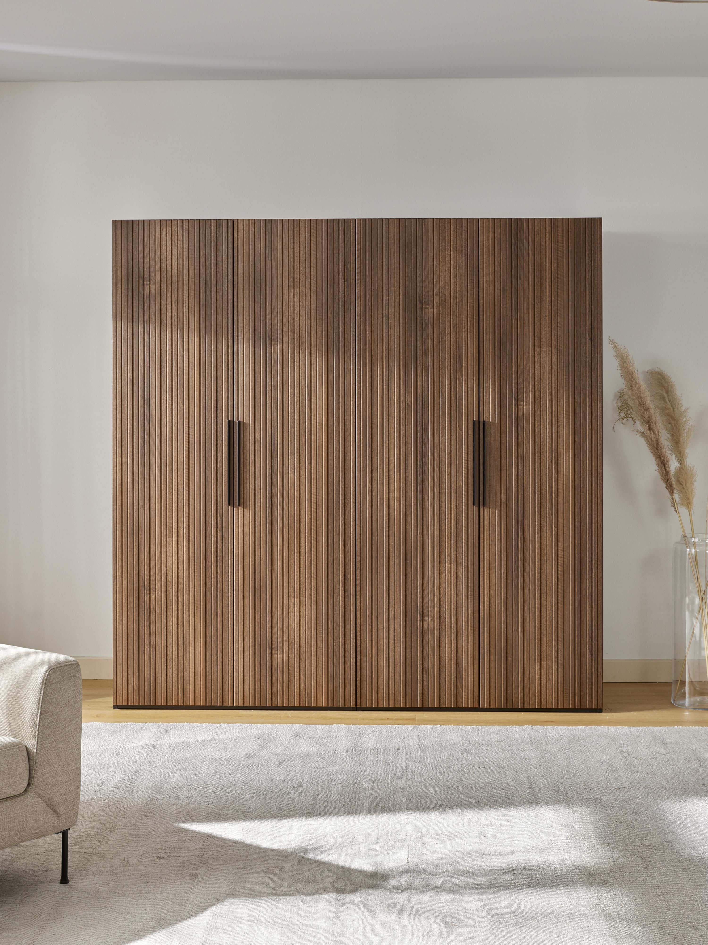 Simone Modular Revolving Door Wardrobe, 200 cm Wide, in various sizes