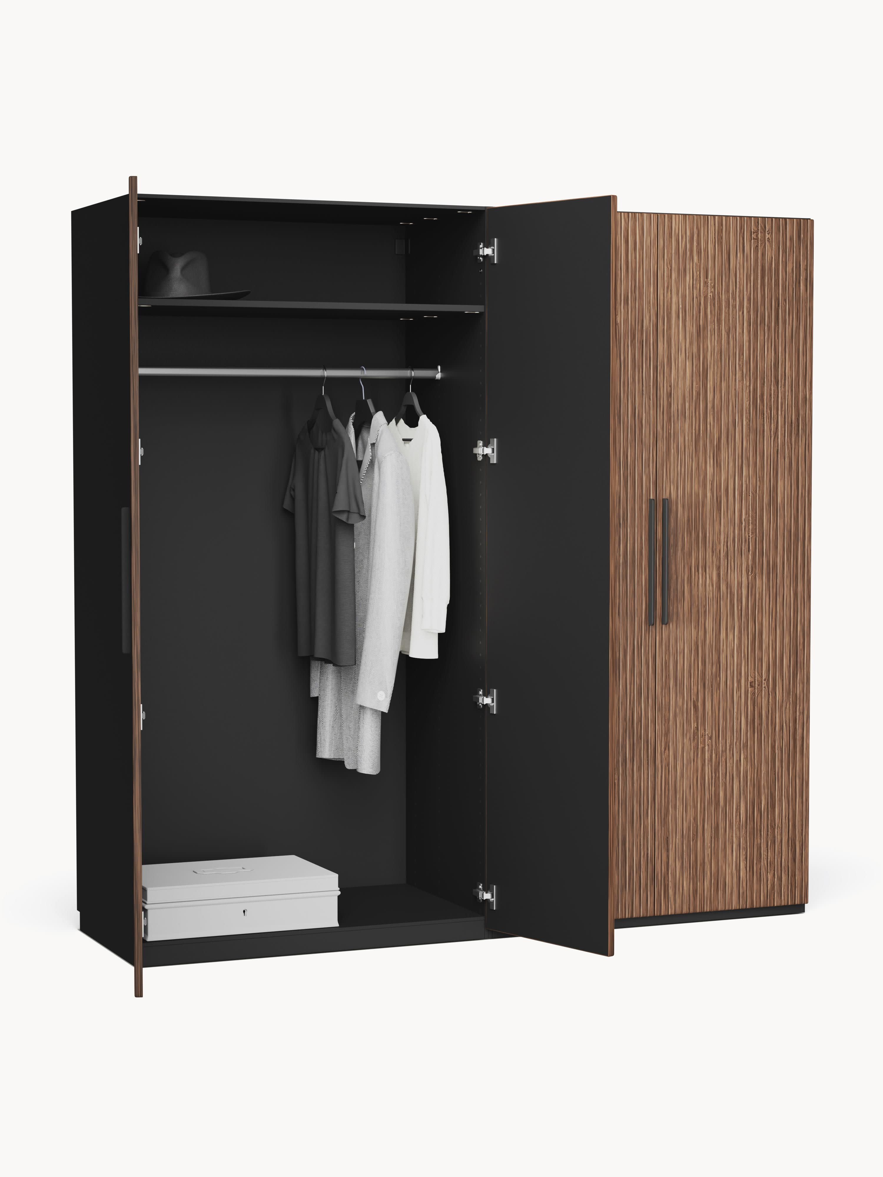 Simone Modular Revolving Door Wardrobe, 200 cm Wide, in various sizes