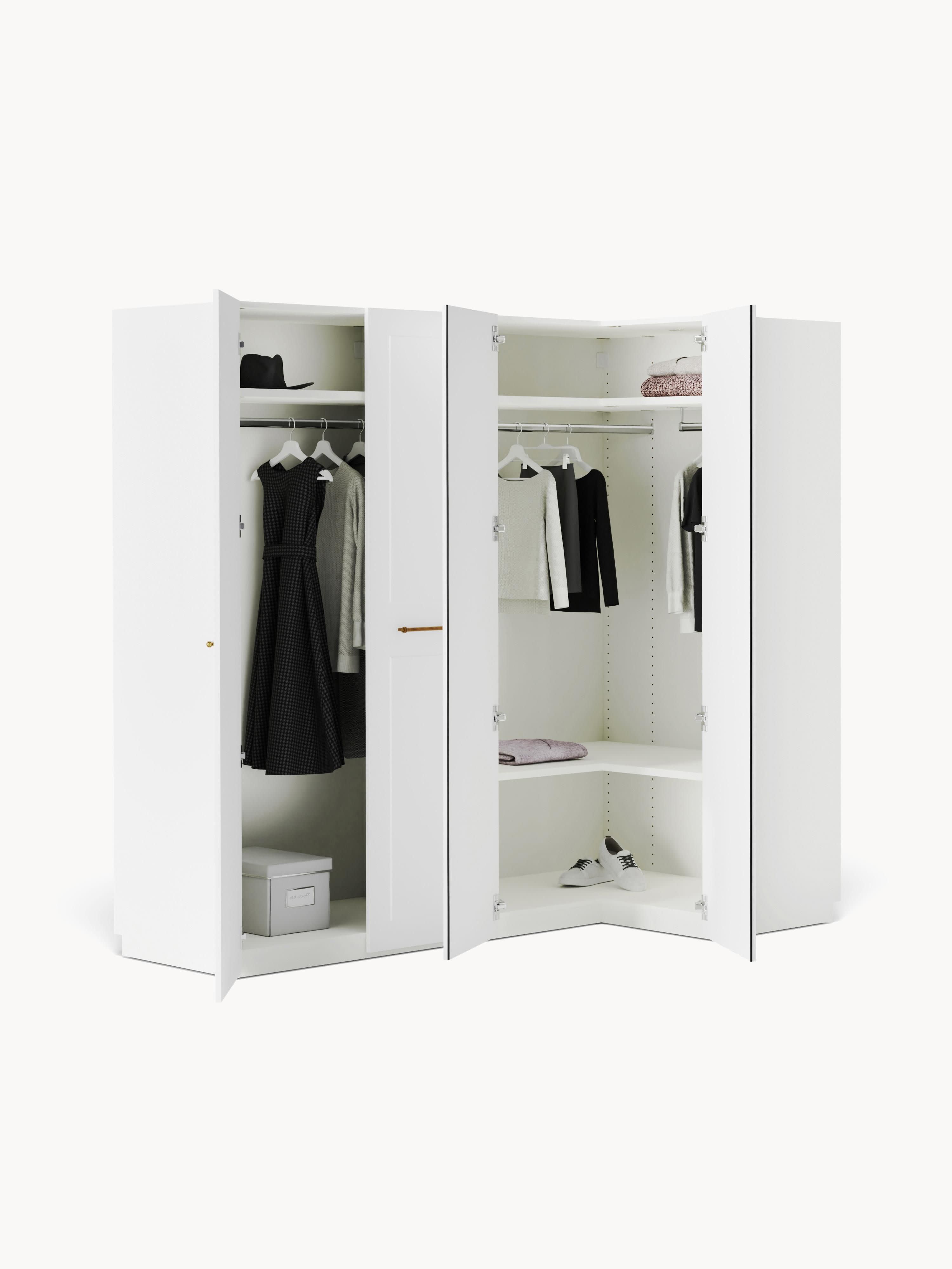 Charlotte Modular Corner Wardrobe, 215 cm Wide, in various sizes