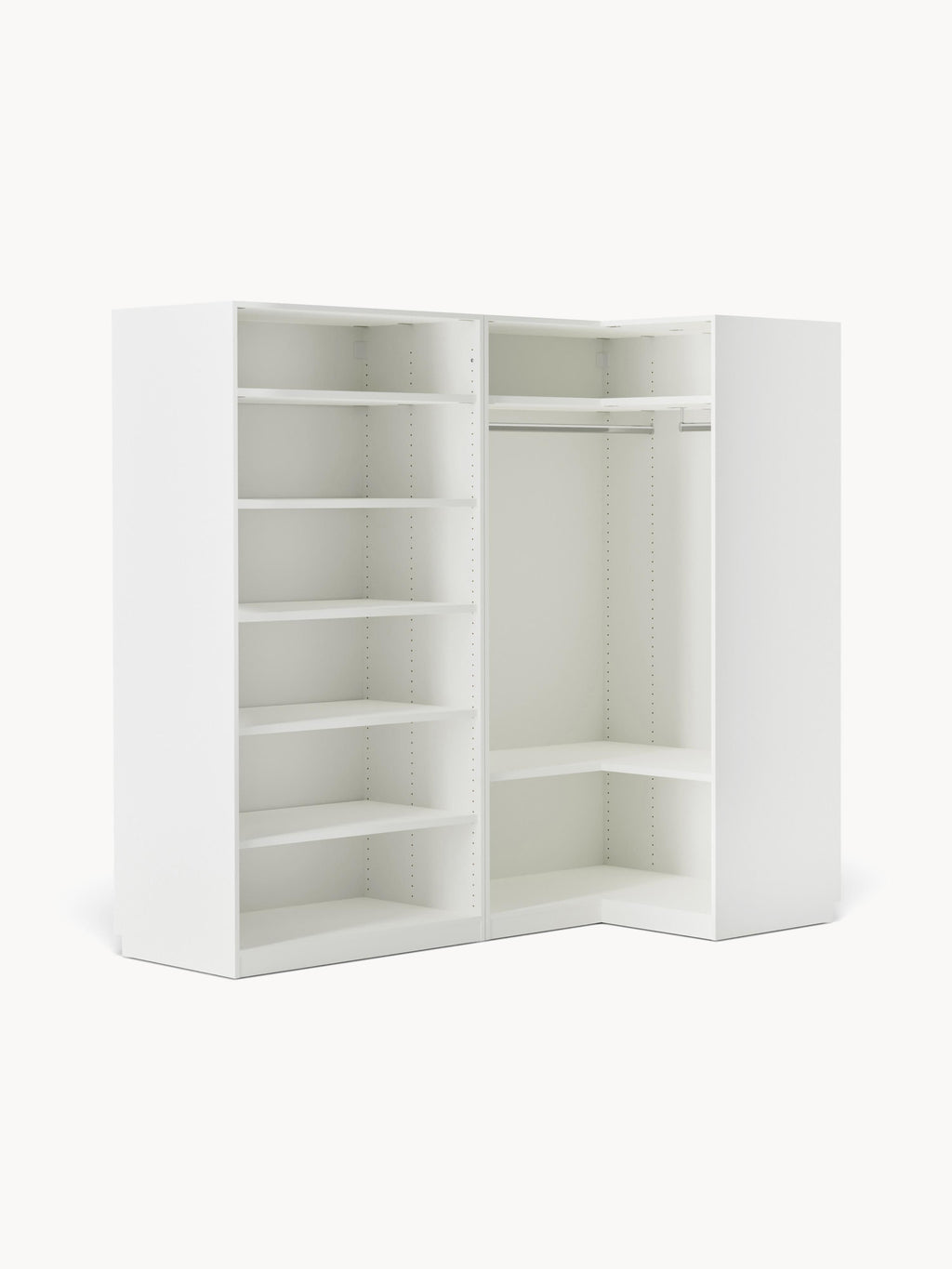 Charlotte Modular Corner Wardrobe, 215 cm Wide, in various sizes