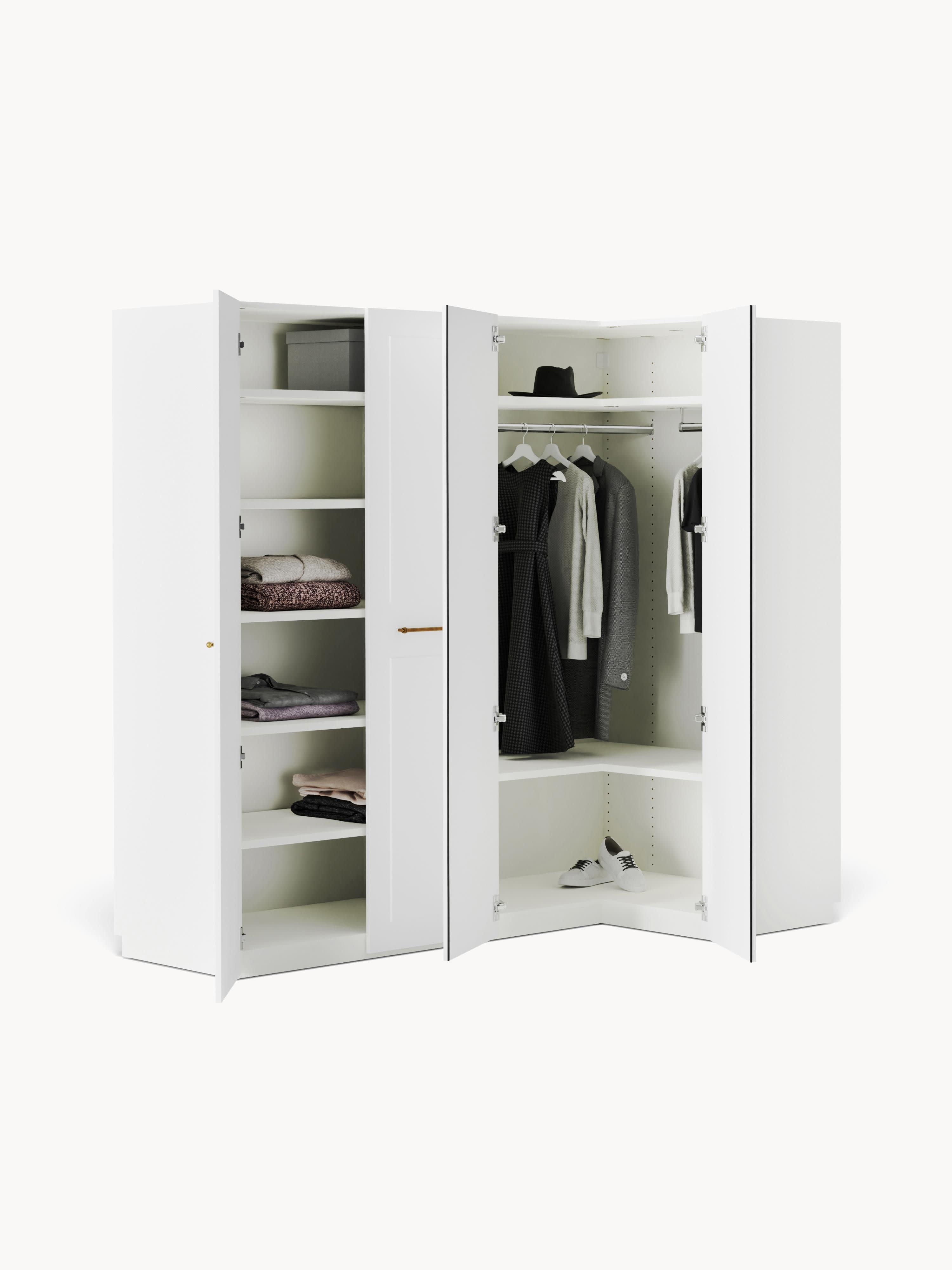 Charlotte Modular Corner Wardrobe, 215 cm Wide, in various sizes