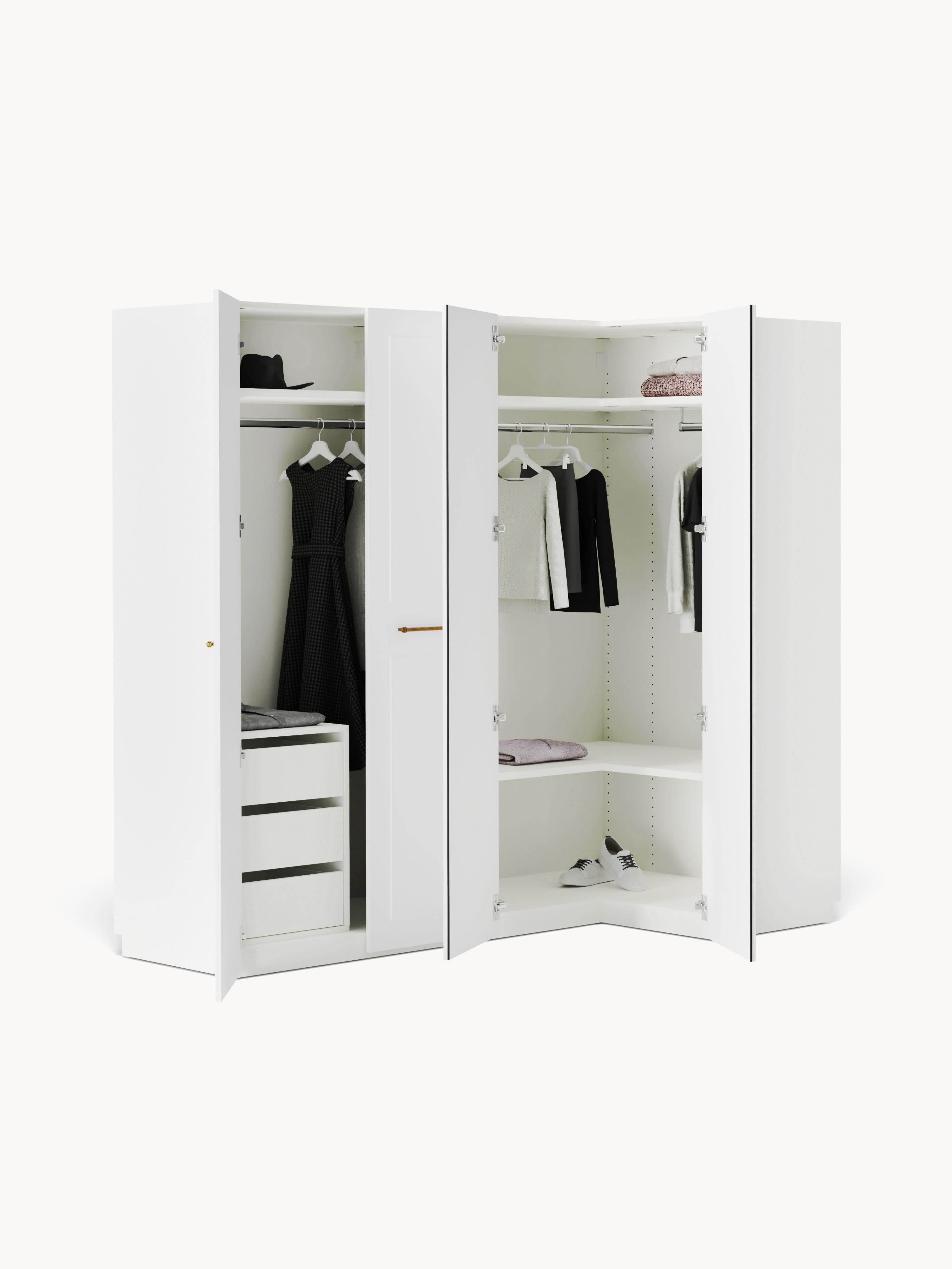 Charlotte Modular Corner Wardrobe, 215 cm Wide, in various sizes