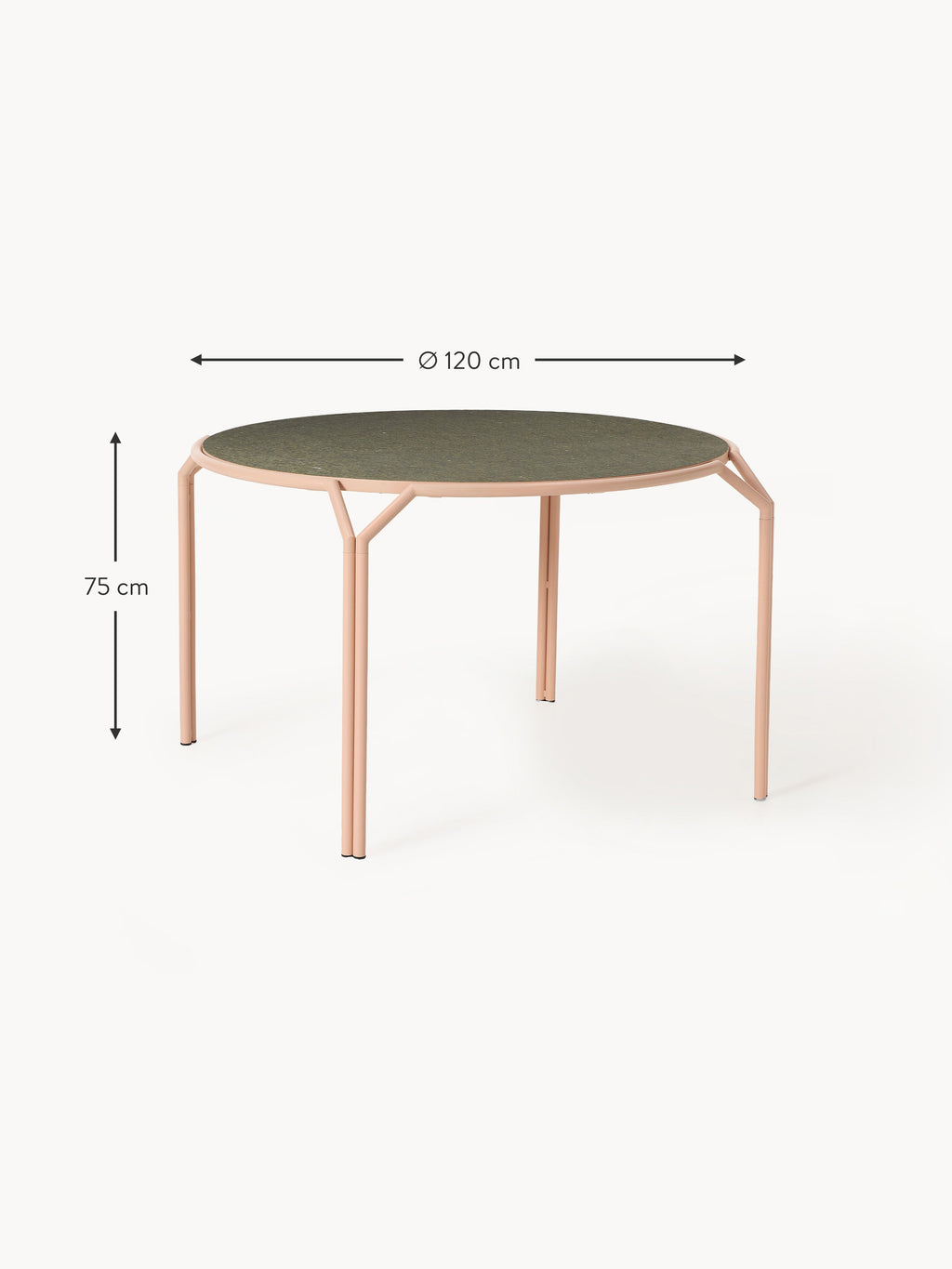 Westwing x Rezign®, Round Dining Table Danilo, Ø 120 cm