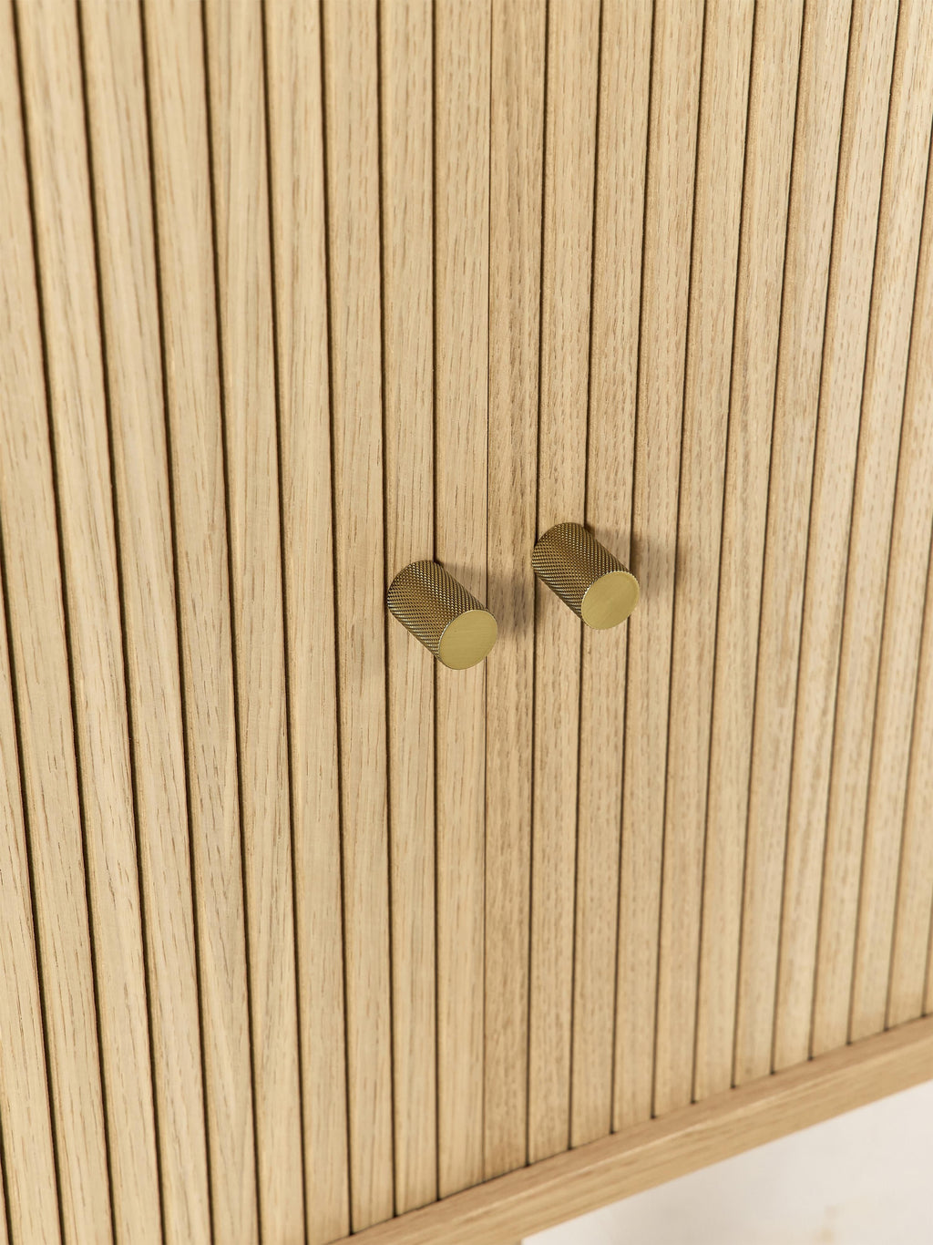 Calary Large Shelving Unit with Fluted Front
