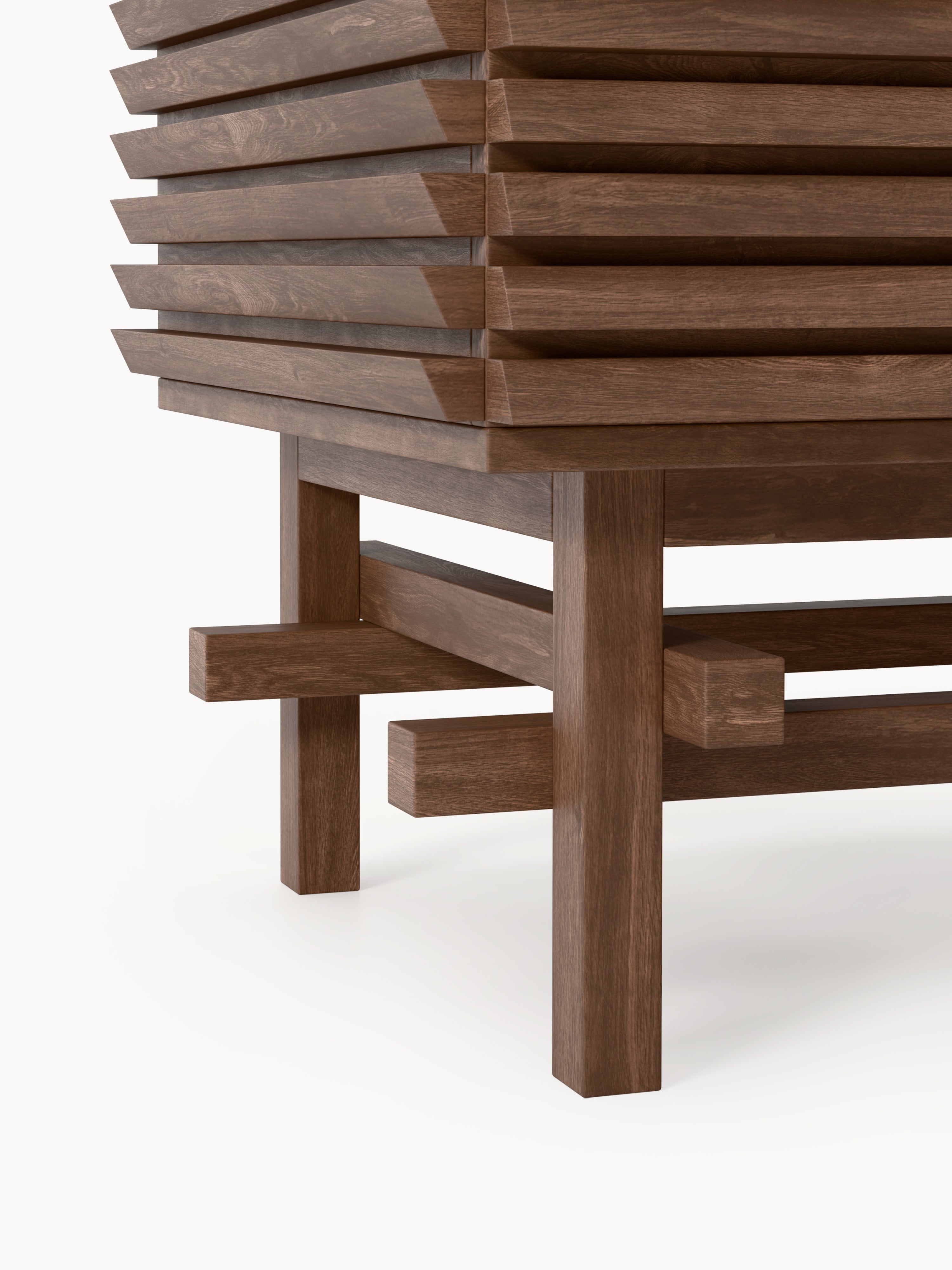 Pierce Oak Wood Sideboard