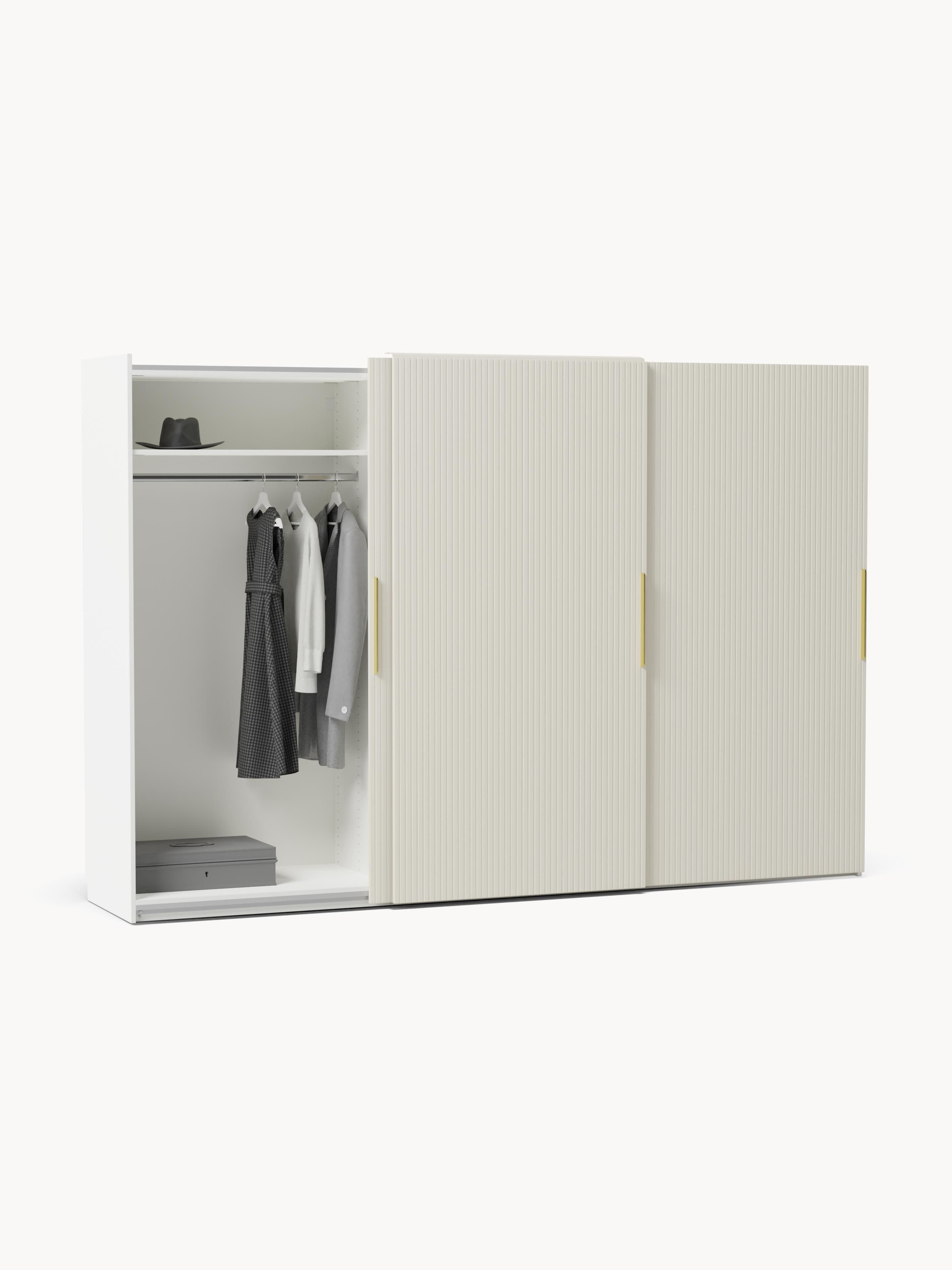 Simone Modular Sliding Door Wardrobe, 300 cm Wide, in various sizes