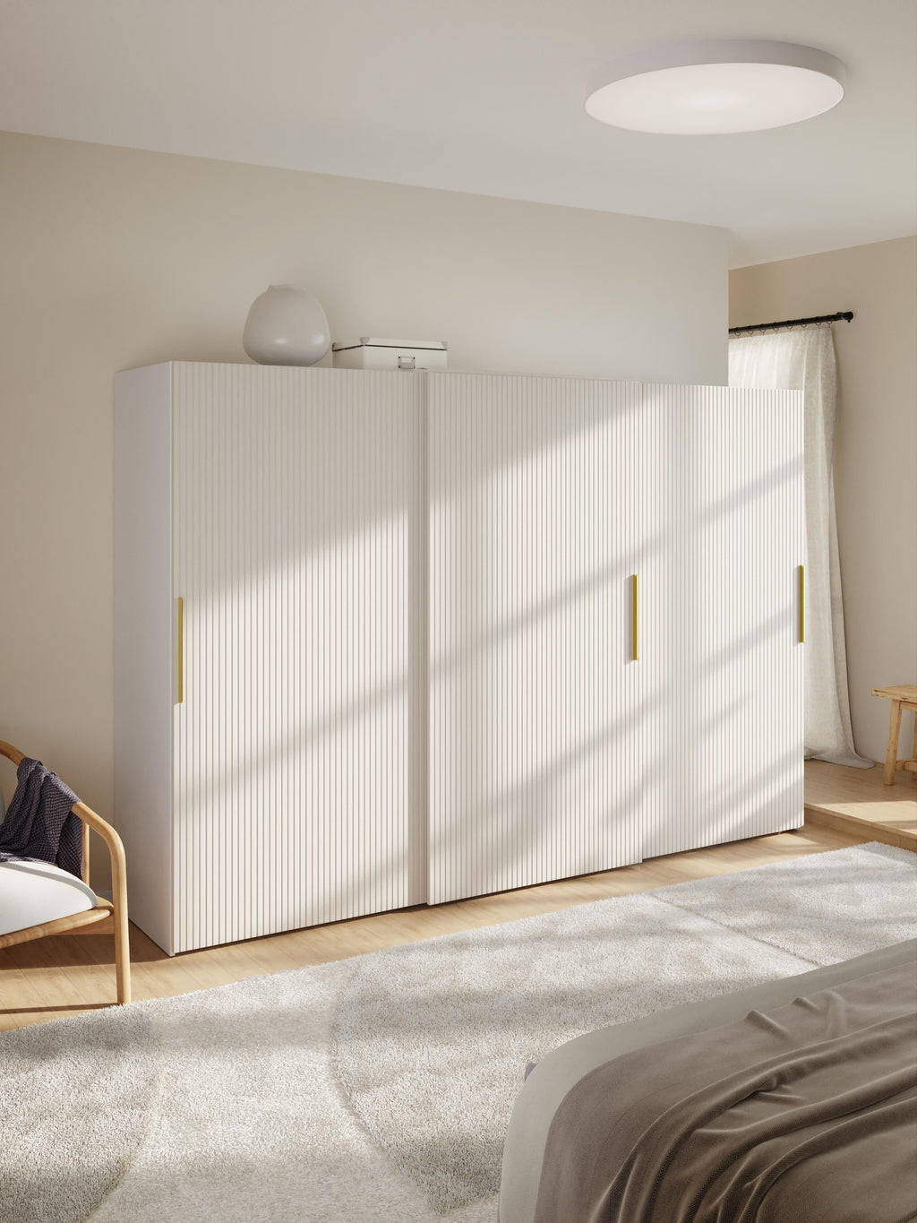 Simone Modular Sliding Door Wardrobe, 300 cm Wide, in various sizes