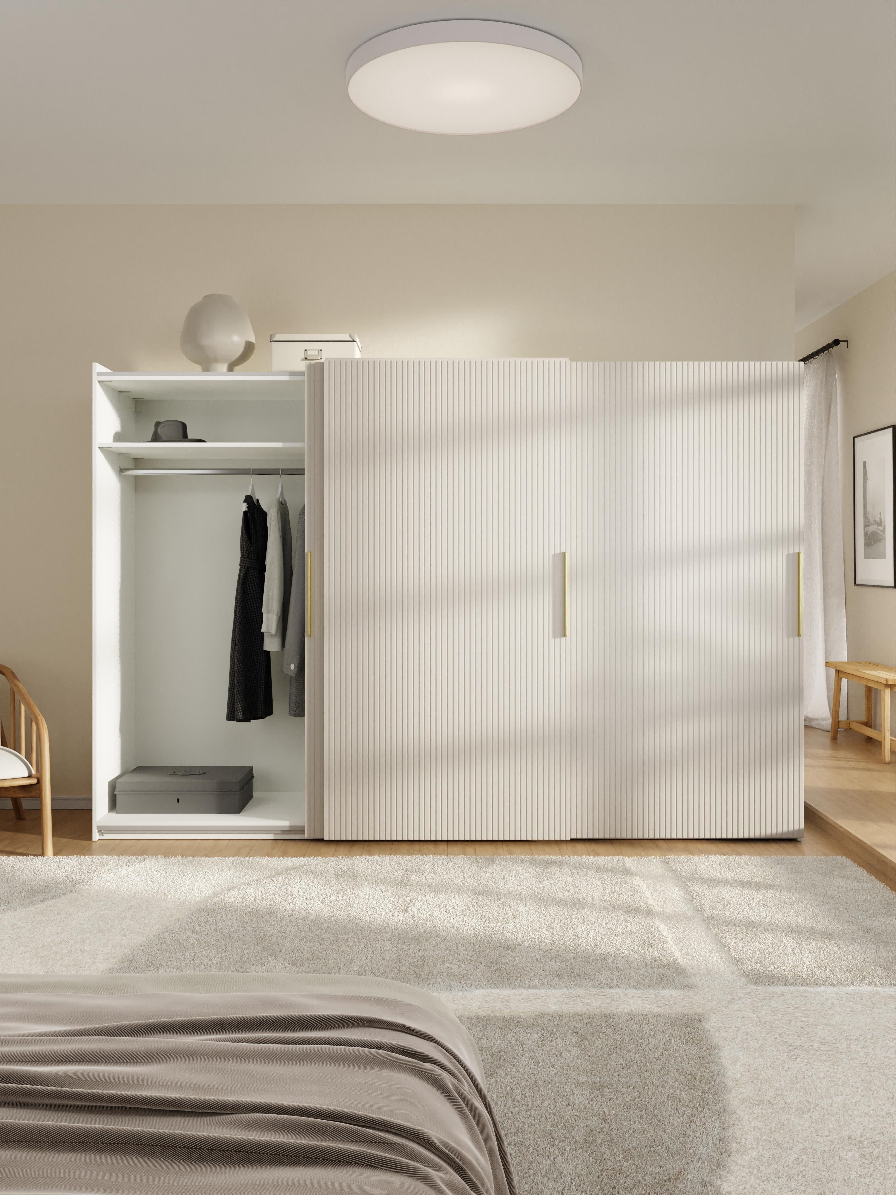 Simone Modular Sliding Door Wardrobe, 300 cm Wide, in various sizes