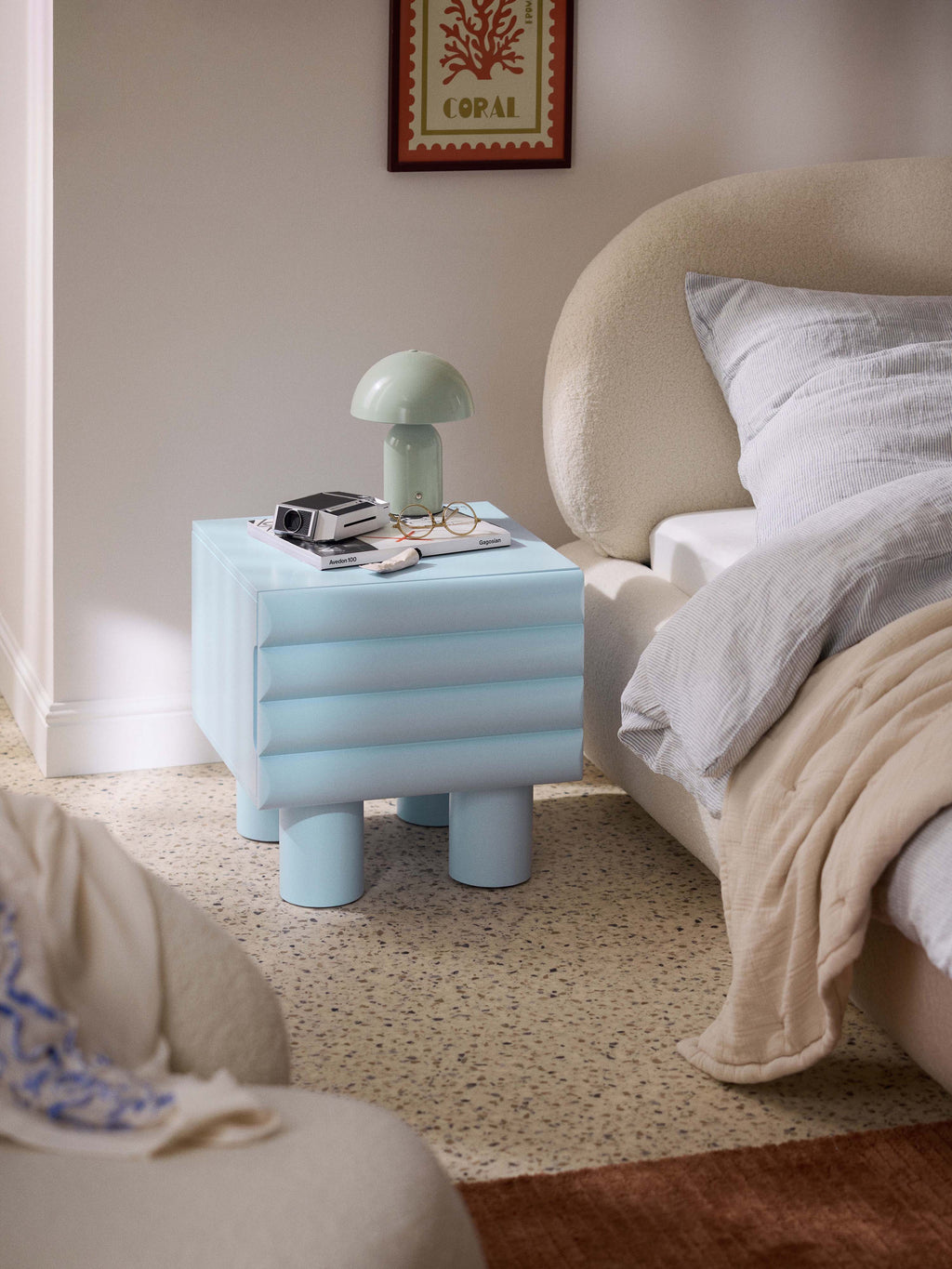 Fana Bedside Table with Drawer