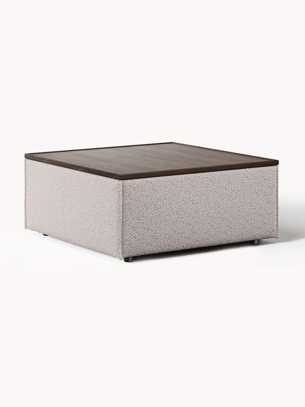 Lennon Bouclé Ottoman with Storage