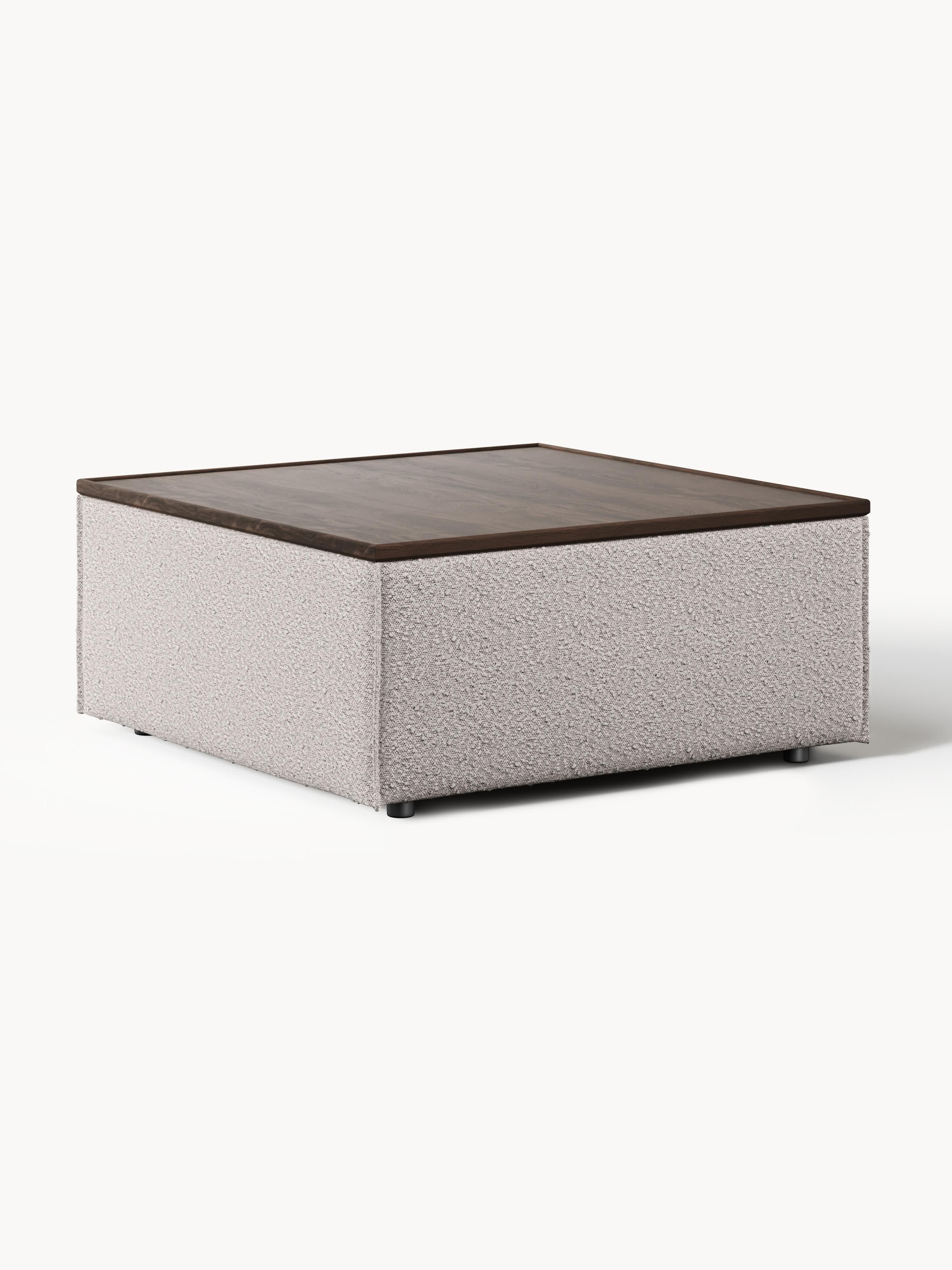 Lennon Bouclé Ottoman with Storage