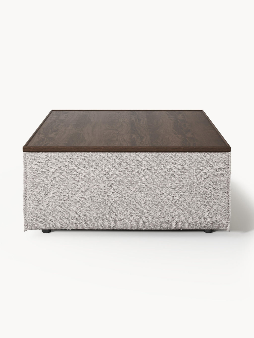 Lennon Bouclé Ottoman with Storage
