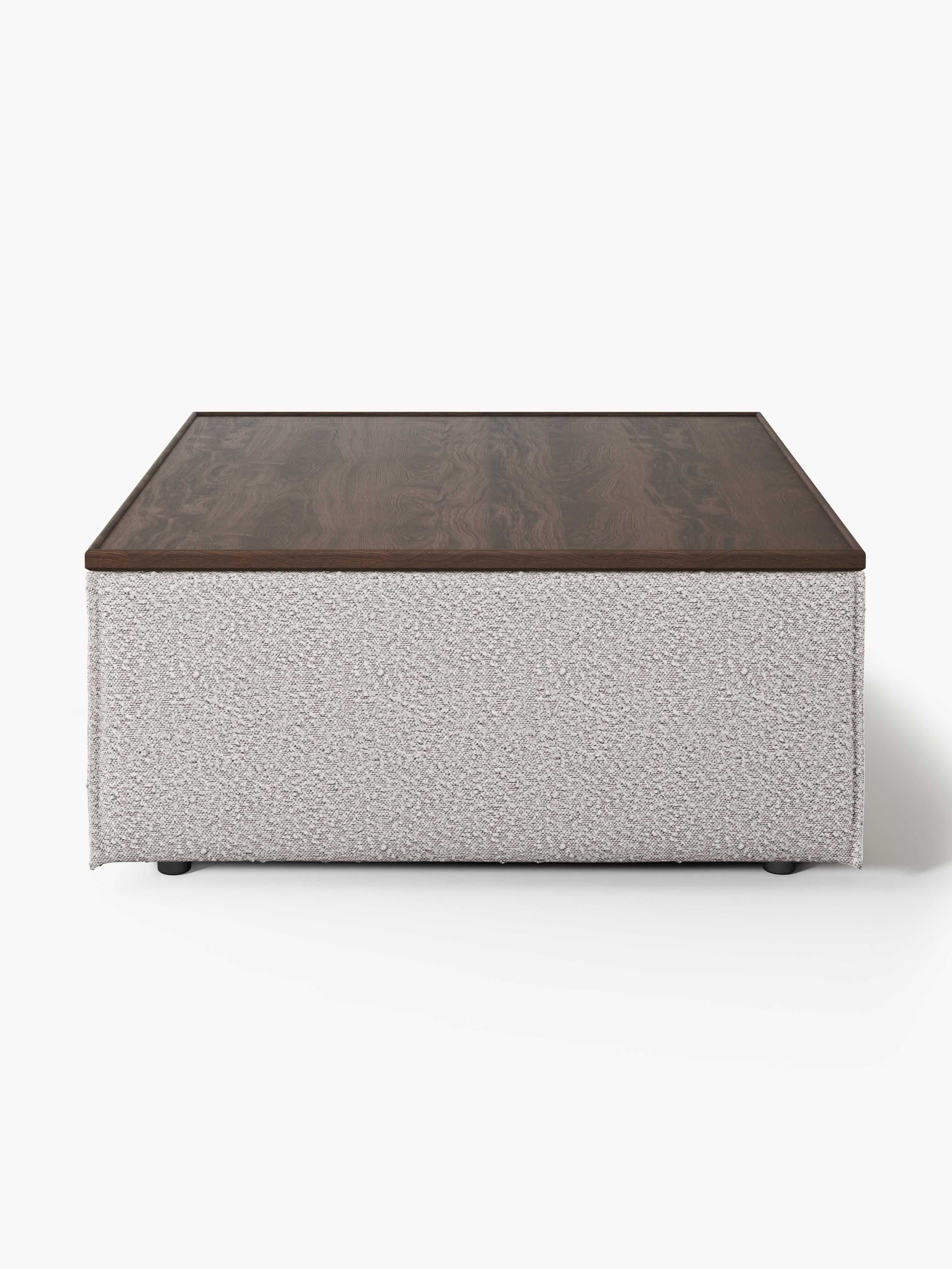 Lennon Bouclé Ottoman with Storage