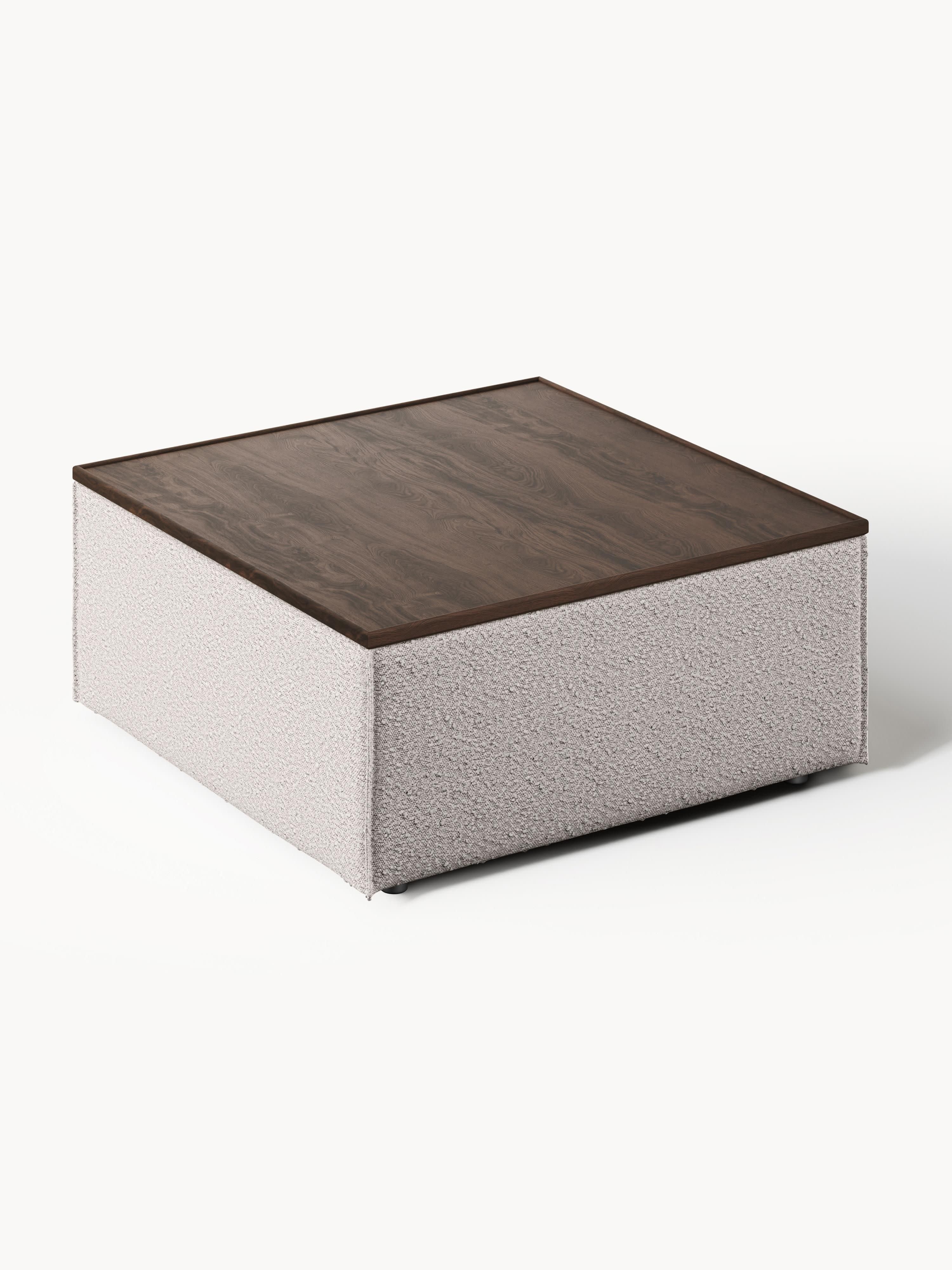 Lennon Bouclé Ottoman with Storage