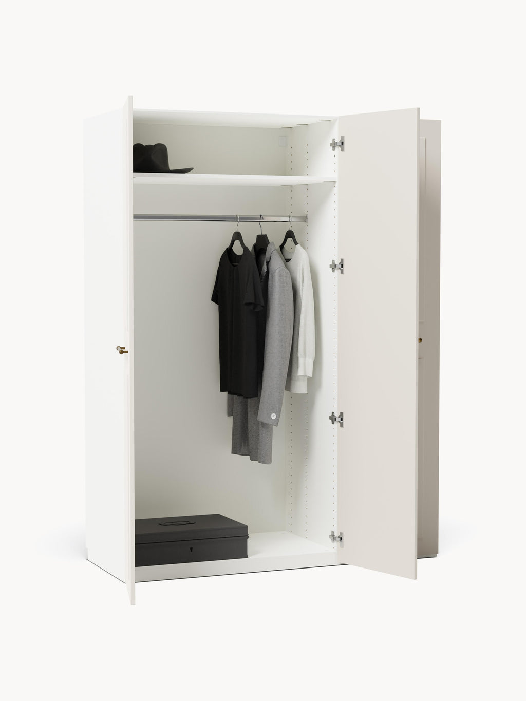 Charlotte Modular Hinged Door Wardrobe, 150 cm Wide, in various sizes