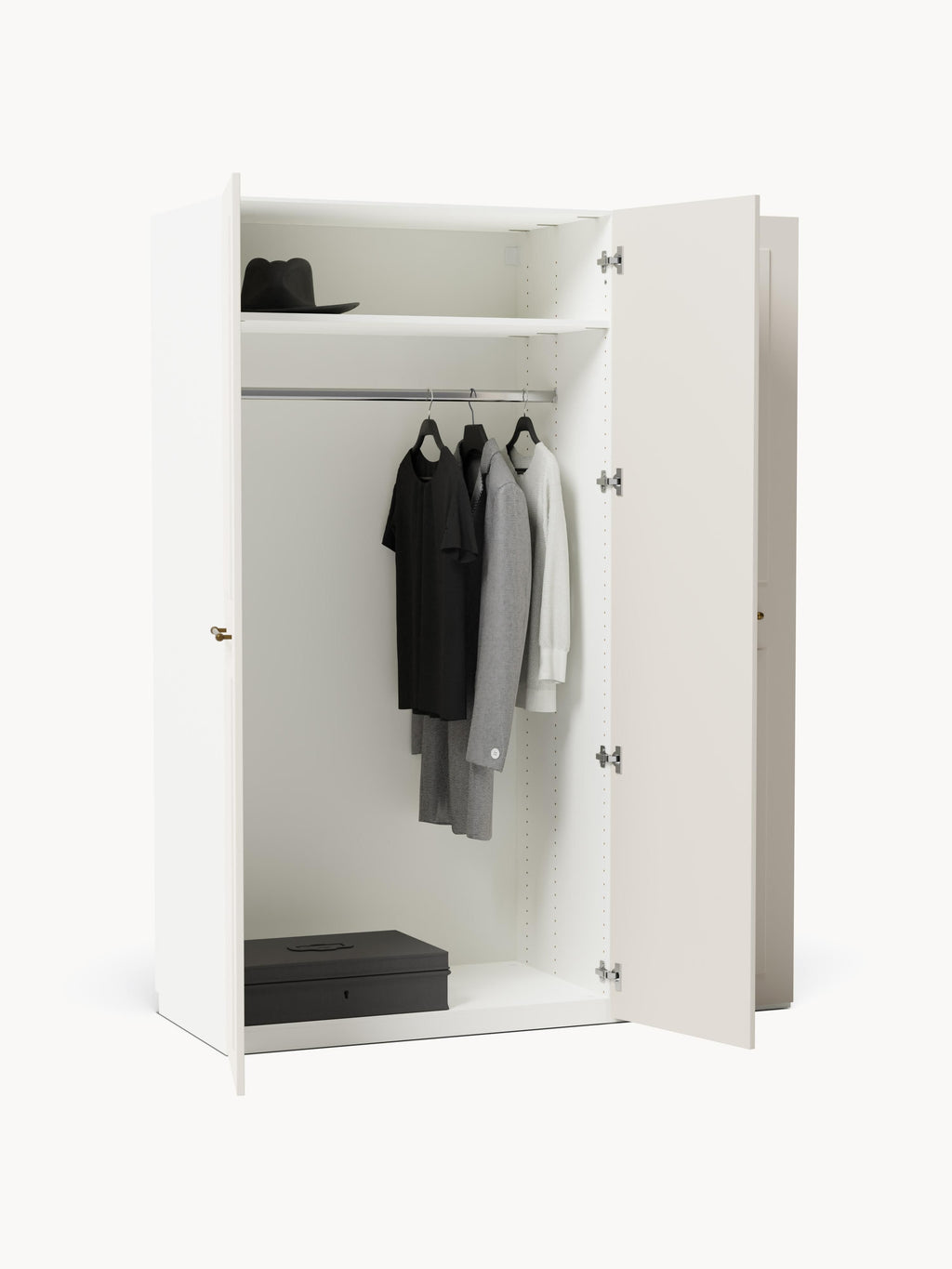 Charlotte Modular Hinged Door Wardrobe, 150 cm Wide, in various sizes