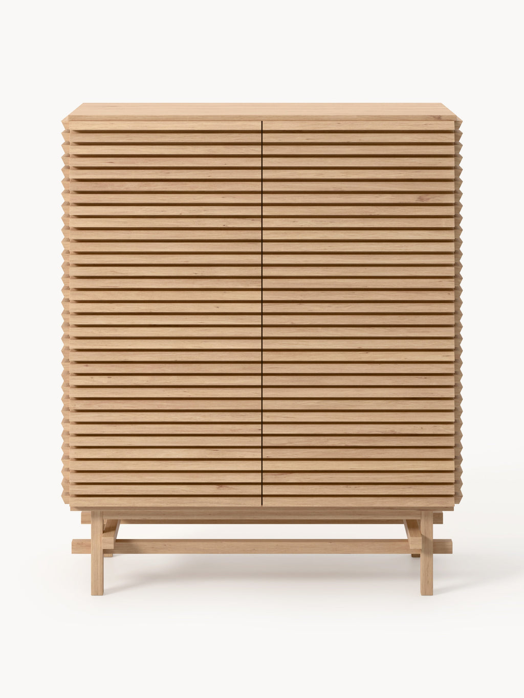 Pierce Oak Wood Highboard