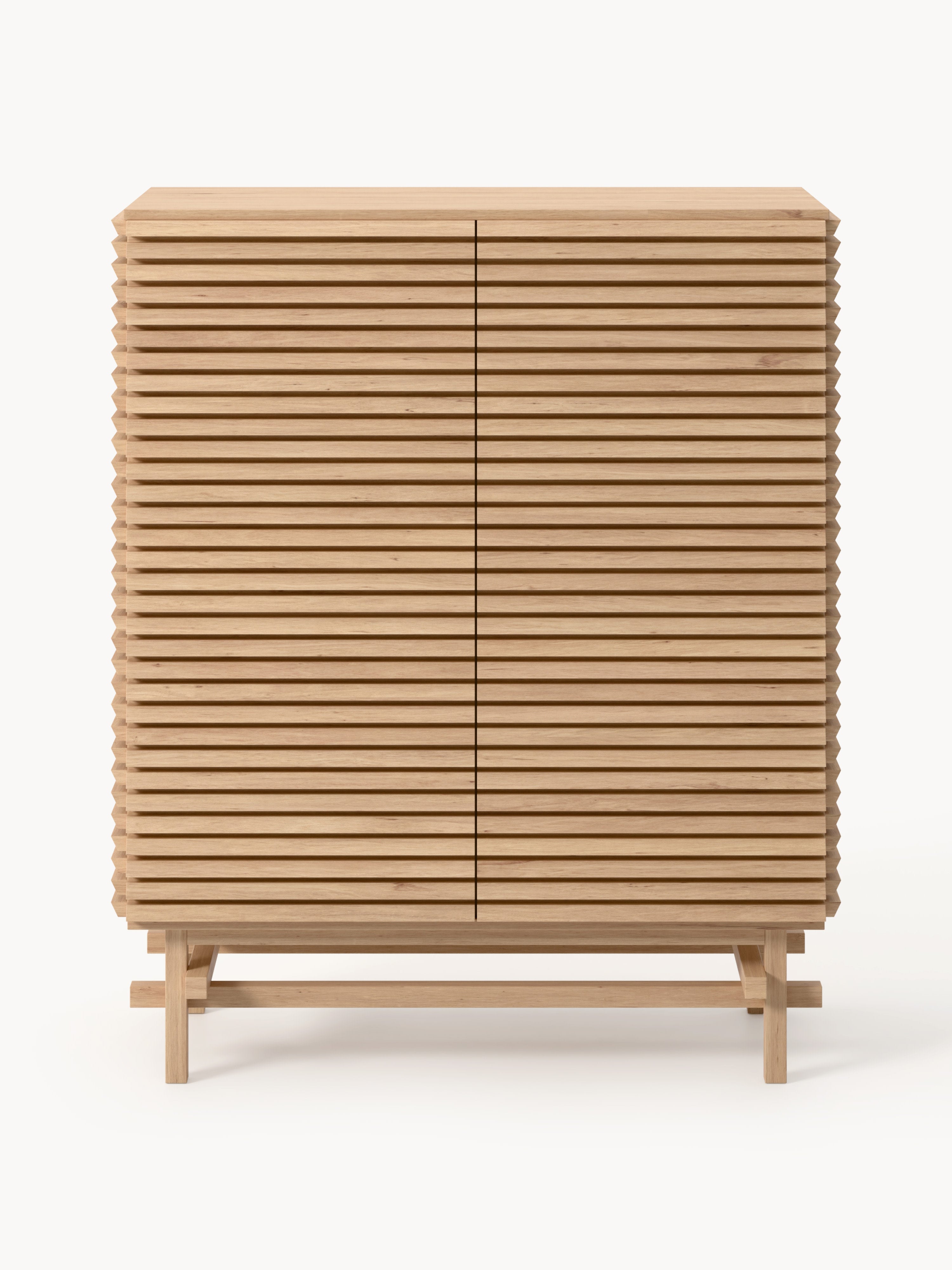 Pierce Oak Wood Highboard