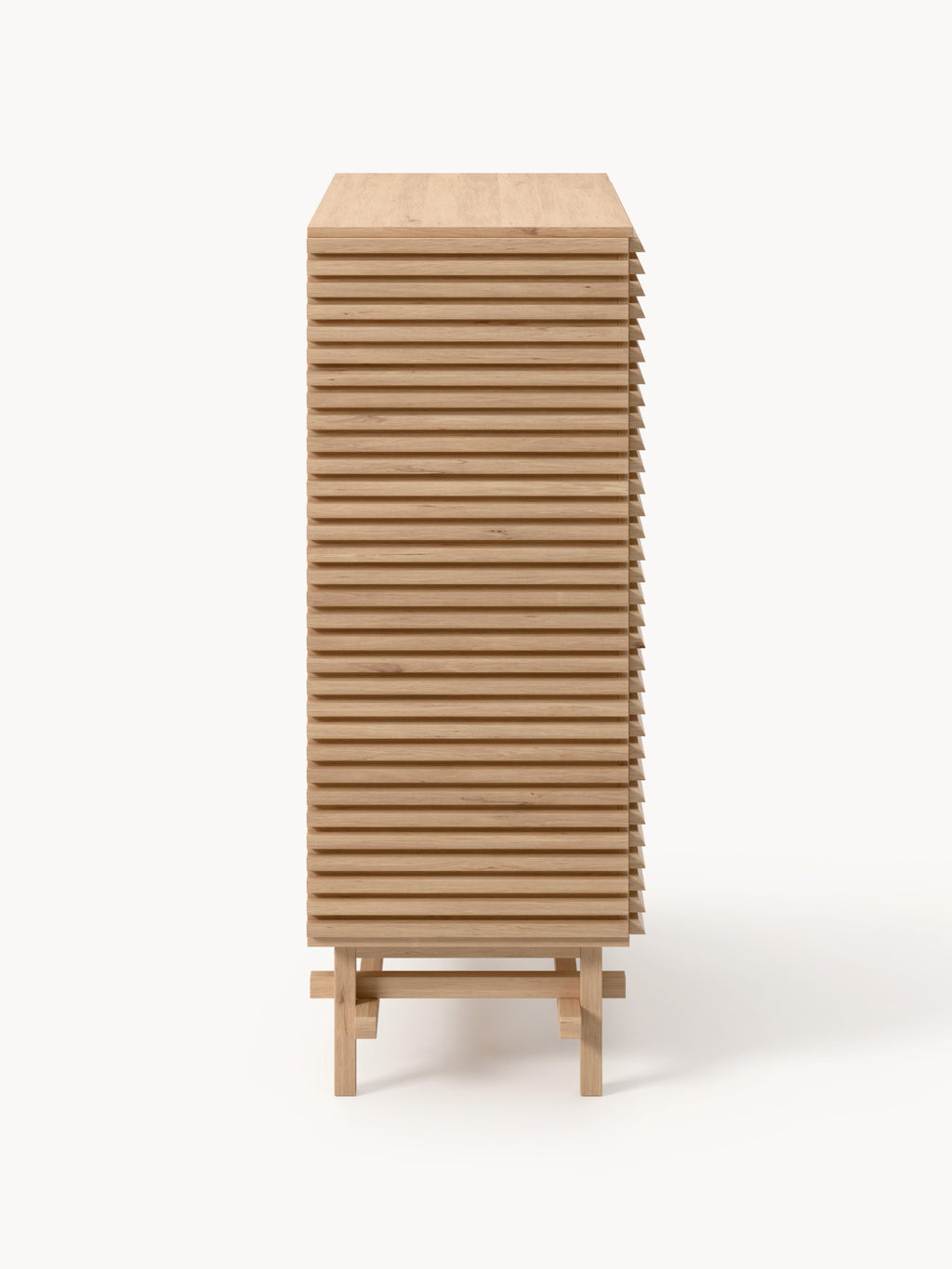 Pierce Oak Wood Highboard