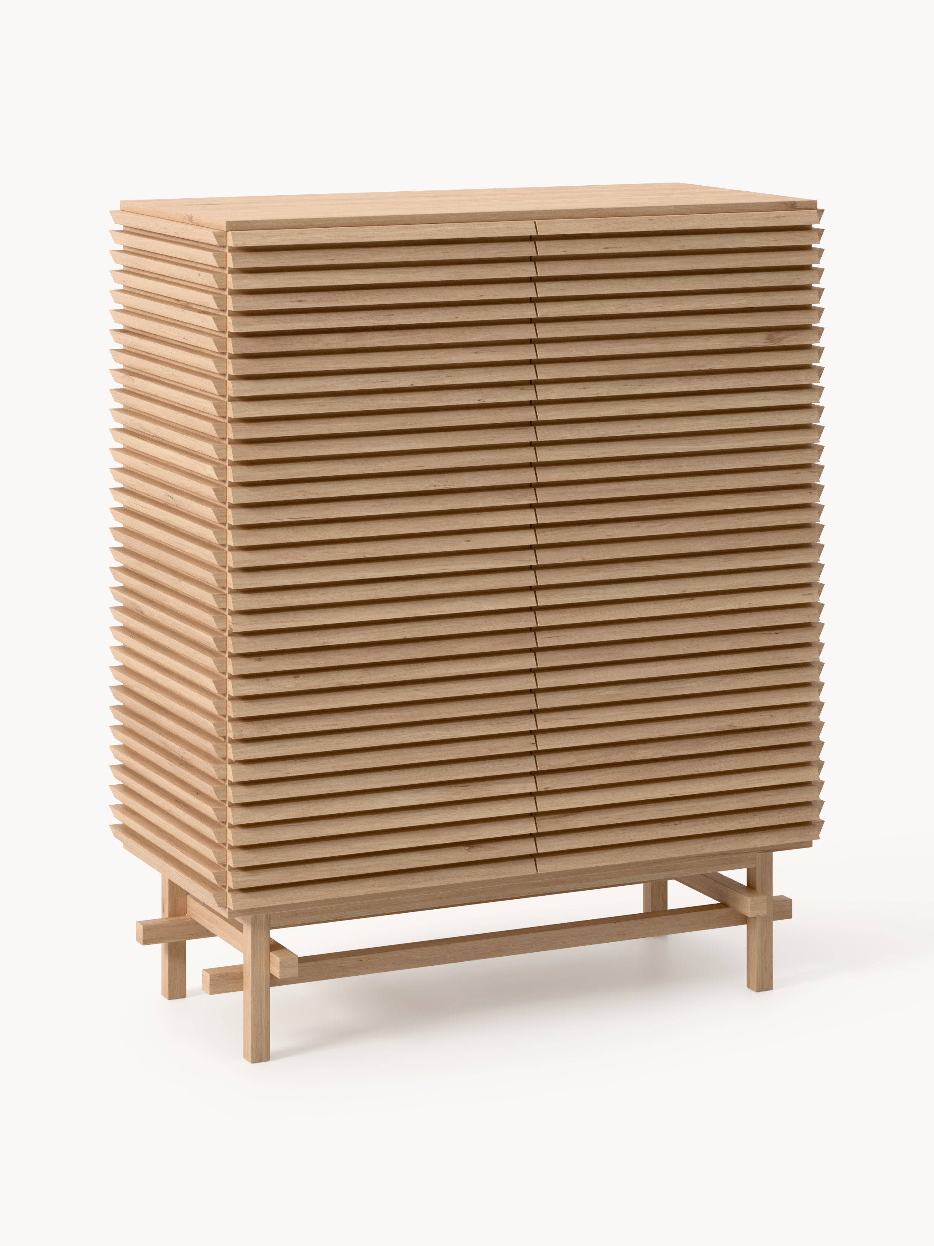 Gallery image 1 - Oak Wood Highboard Pierce