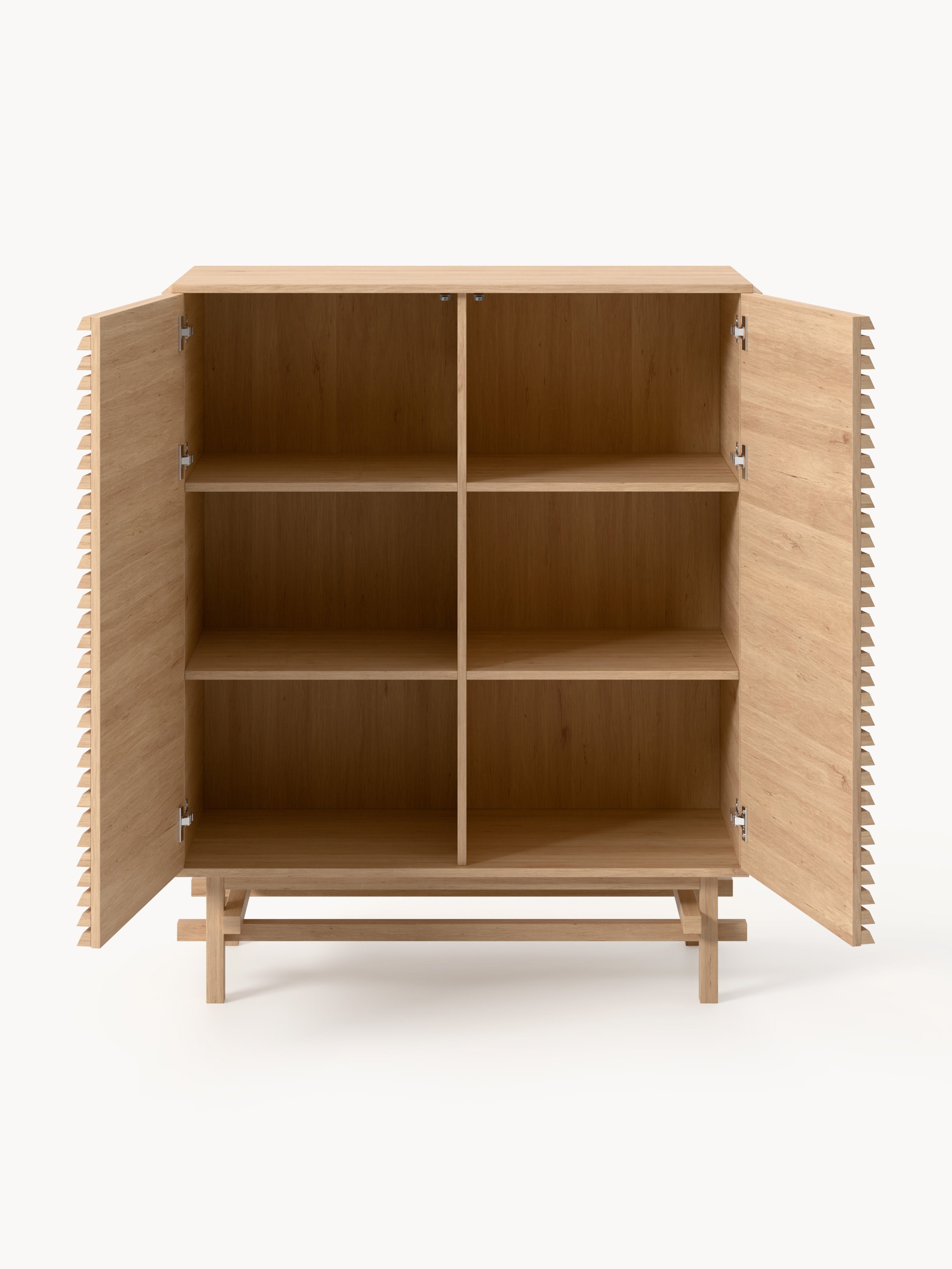 Pierce Oak Wood Highboard