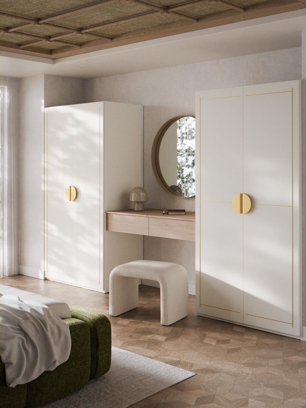 Denise Modular Hinged Door Wardrobe, 100 cm Wide, in various sizes